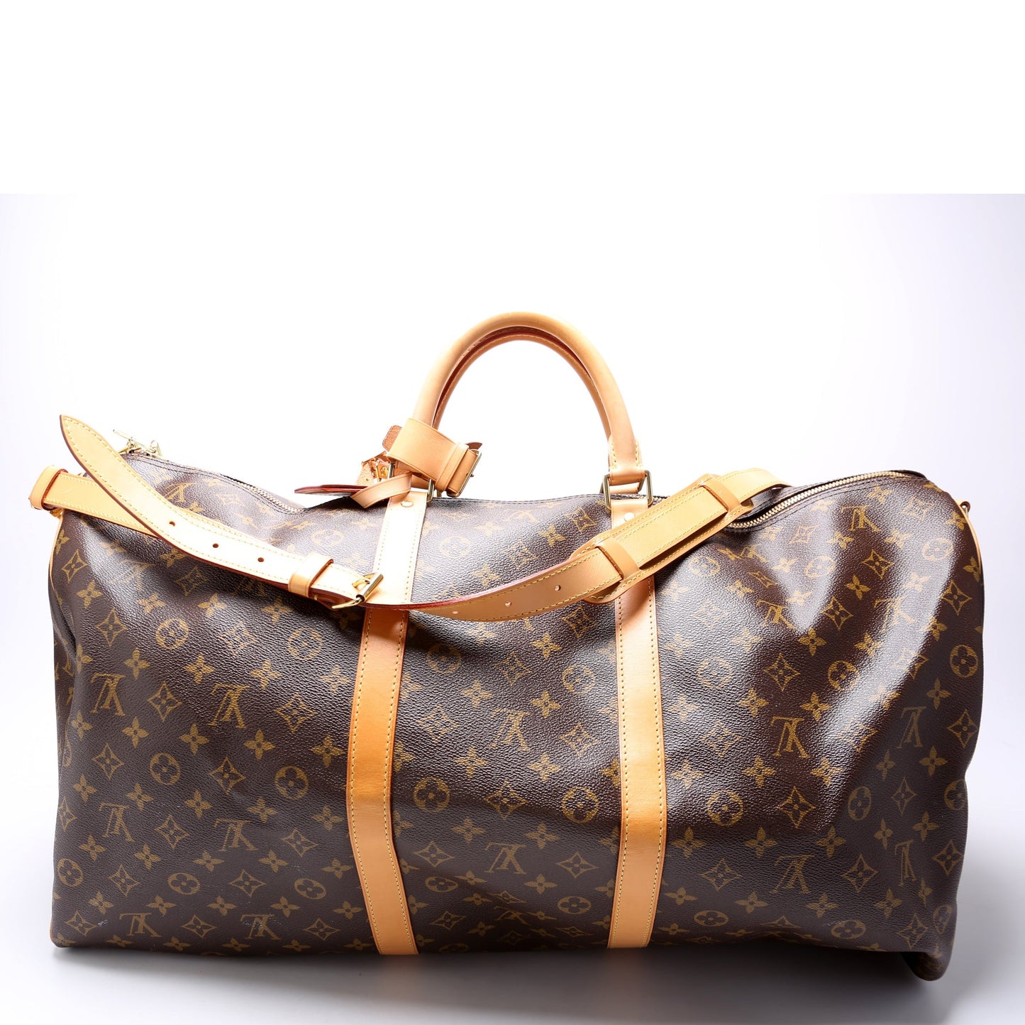 Louis Vuitton Keepall 60 Bandouliere Monogram Travel Bag Monogram 10
