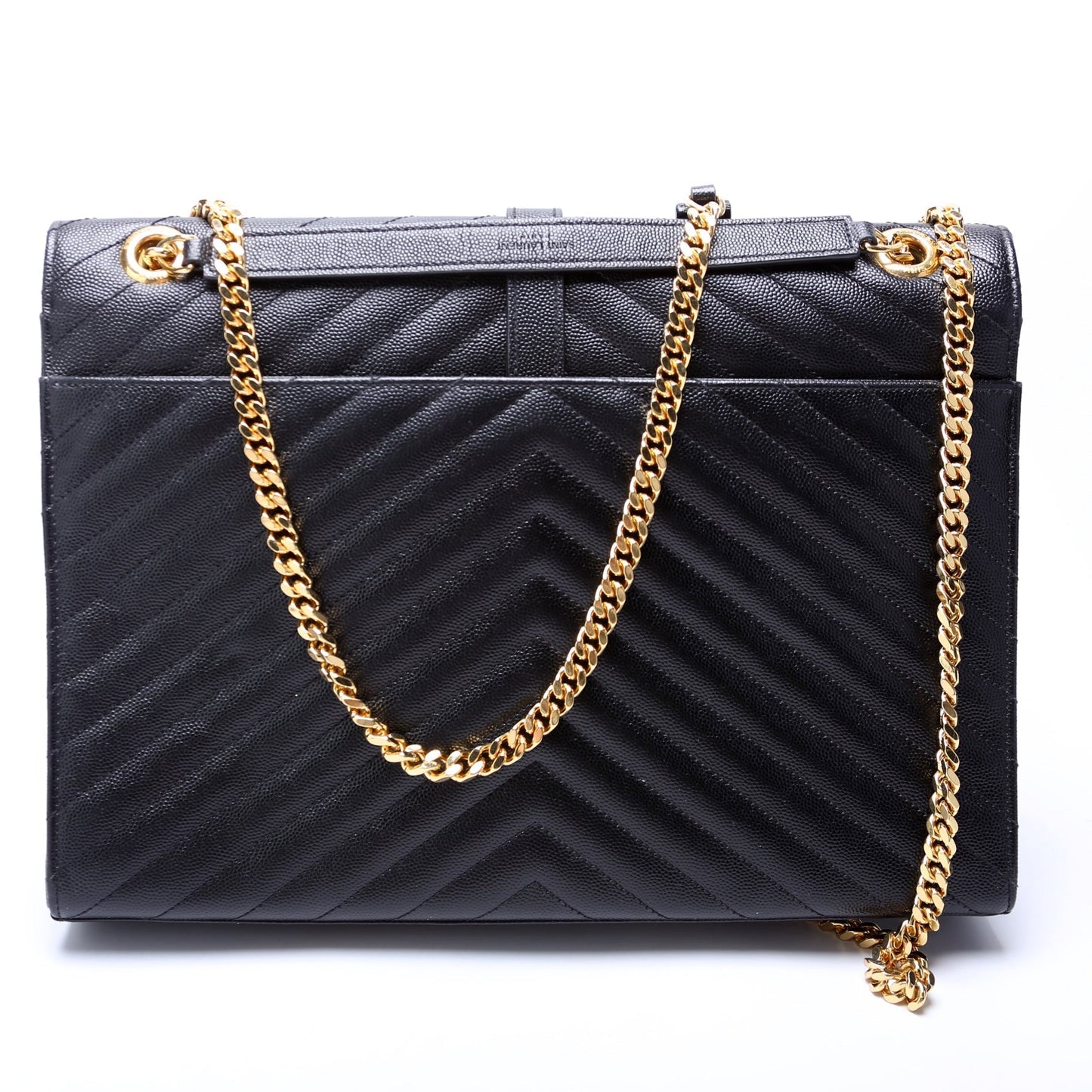 YSL Saint Laurent Envelope Chevron Bag Large Travel Bag