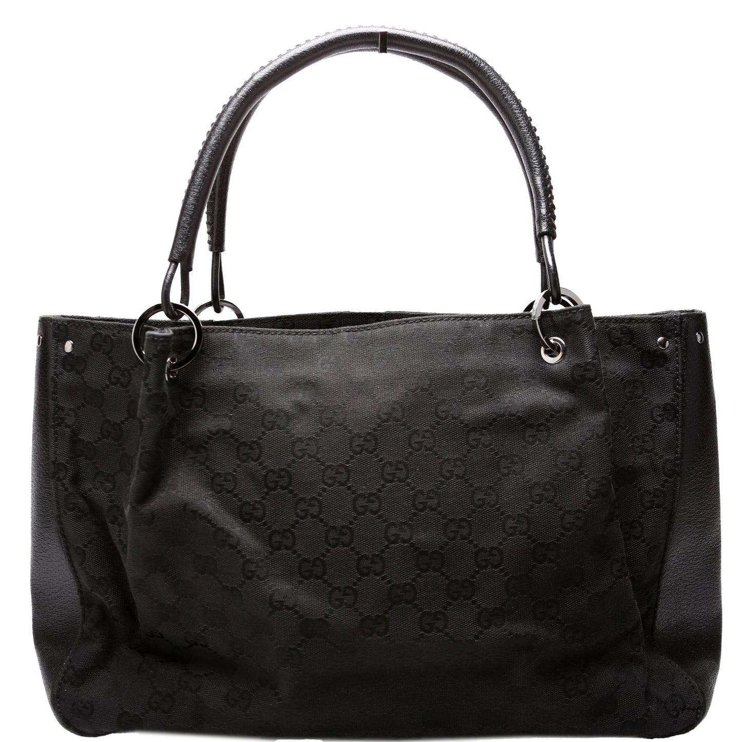 Gucci GG Canvas Black Tote Bag 4