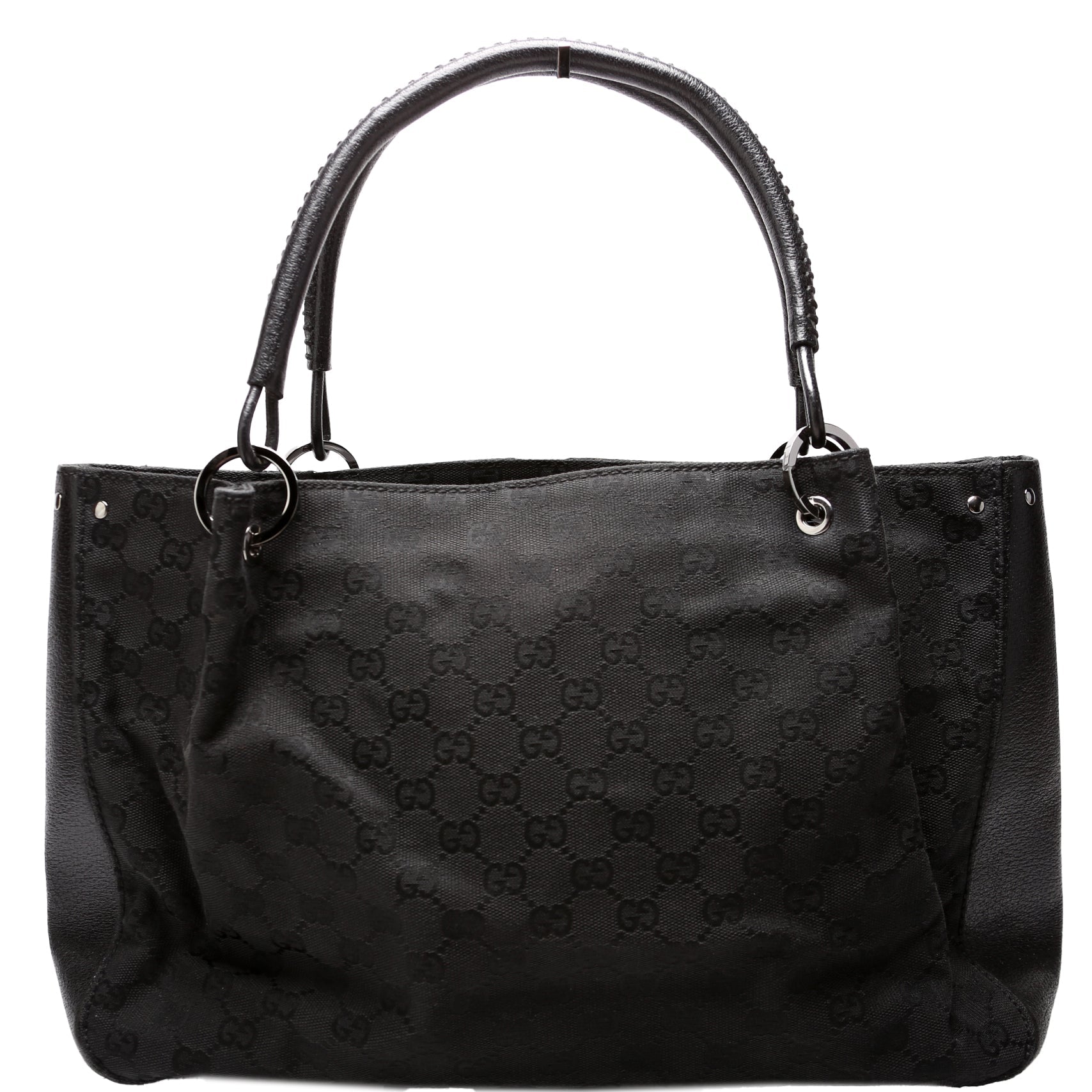 Gucci GG Canvas Black Tote Bag 4