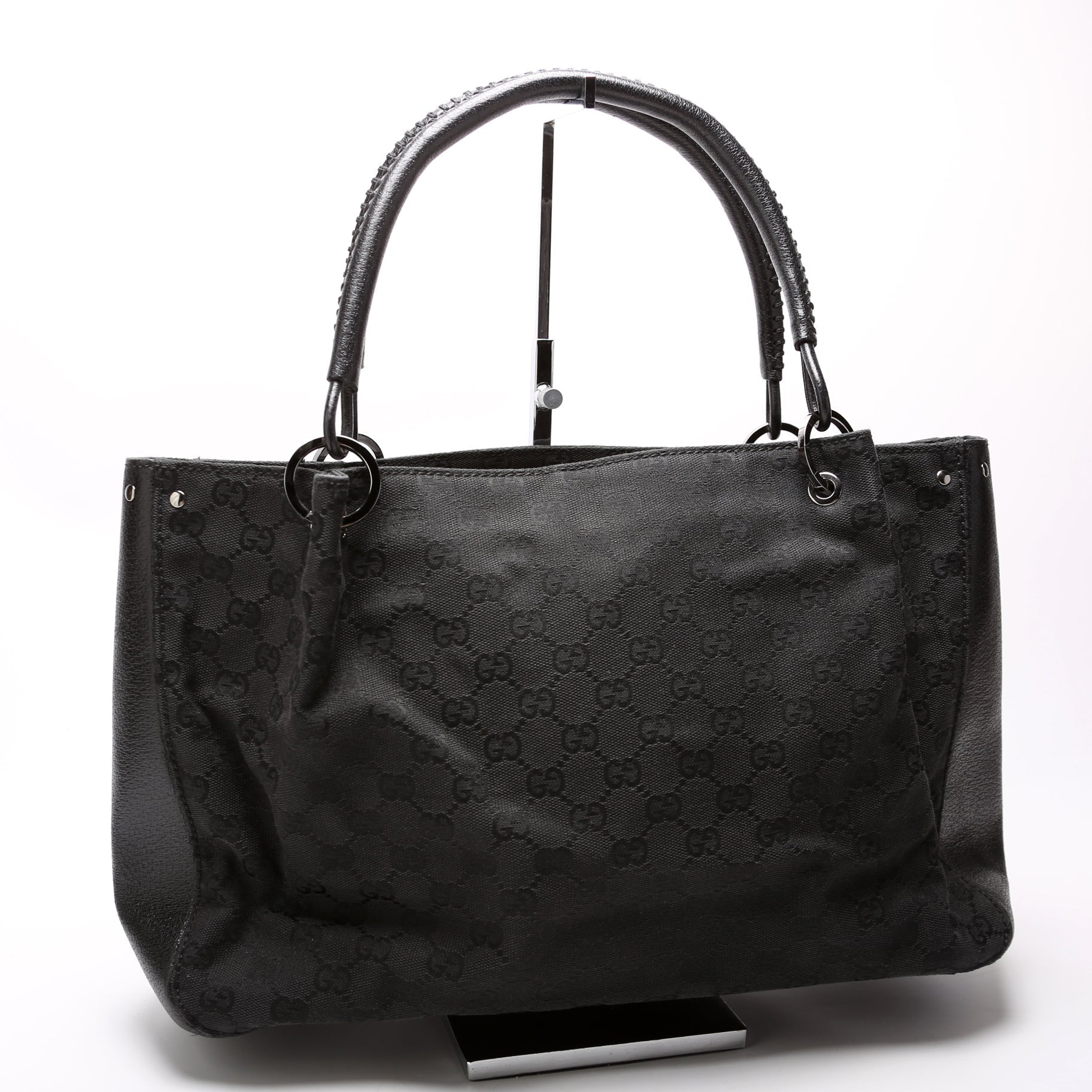 Gucci GG Canvas Black Tote Bag 4