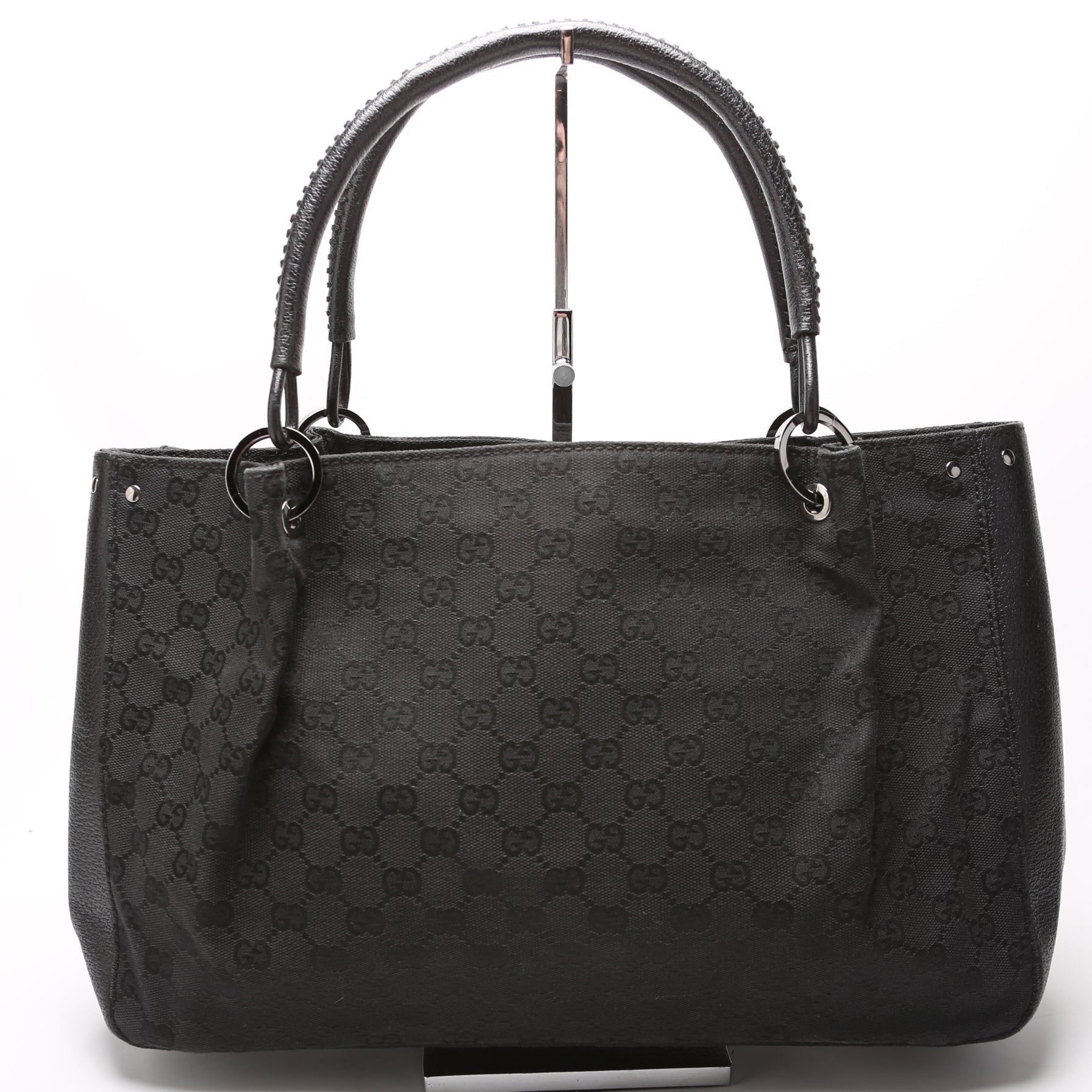Gucci GG Canvas Black Tote Bag 4
