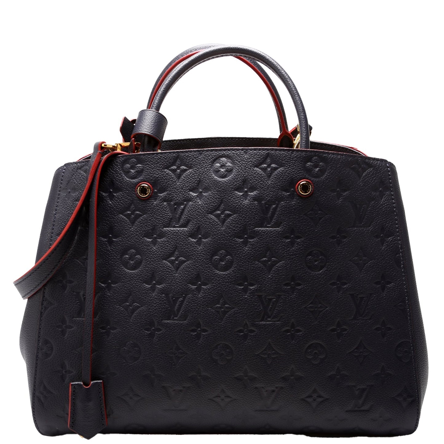 Louis Vuitton Montaigne GM Navy Empreinte Blue Handbag