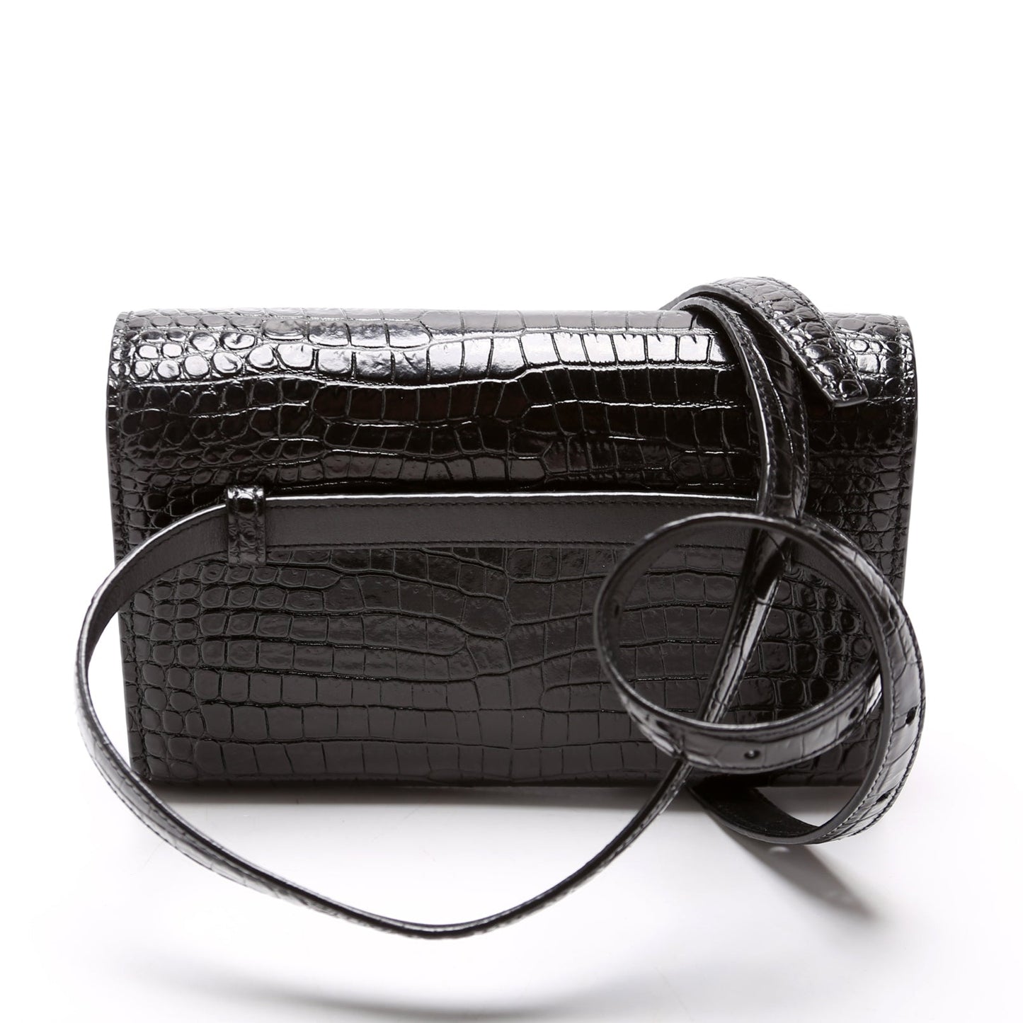 YSL Saint Laurent Kate Belt Croc Bag Embossed
