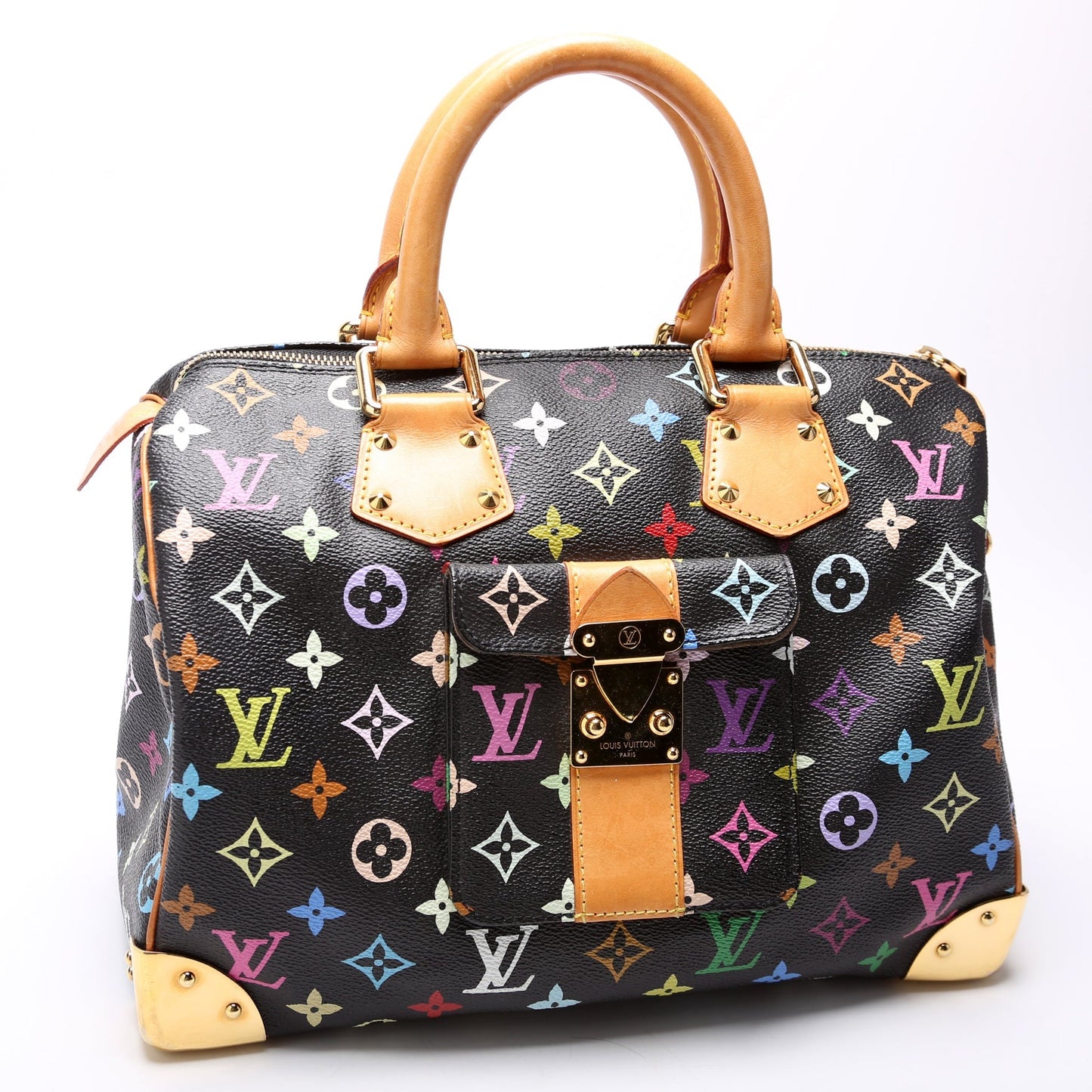 Louis Vuitton Speedy 30 Monogram Multicolor Handbag Monogram 11