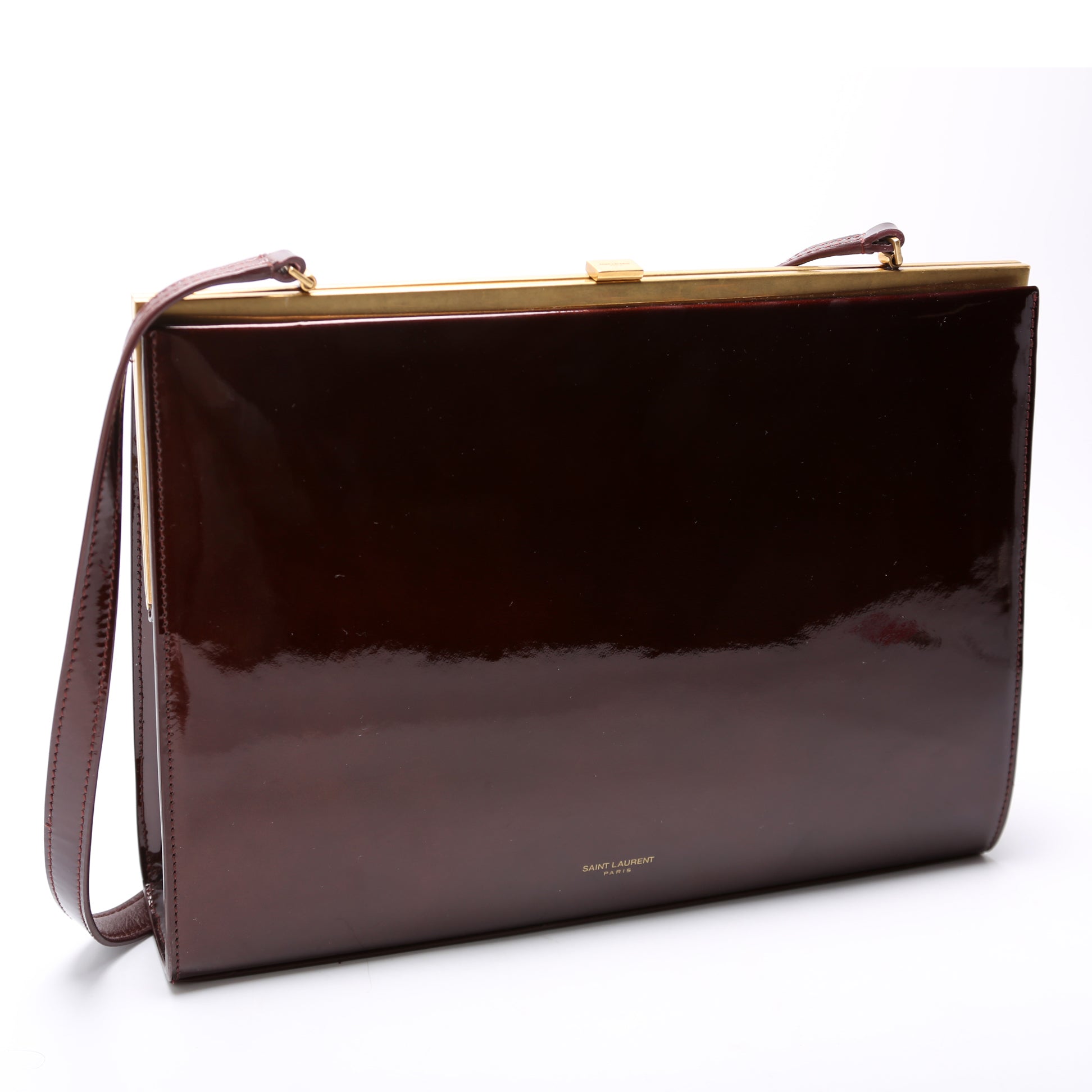 YSL Saint Laurent Saint Laurent Le Anne Marie Patent Shoulder Leather Shoulder Bag