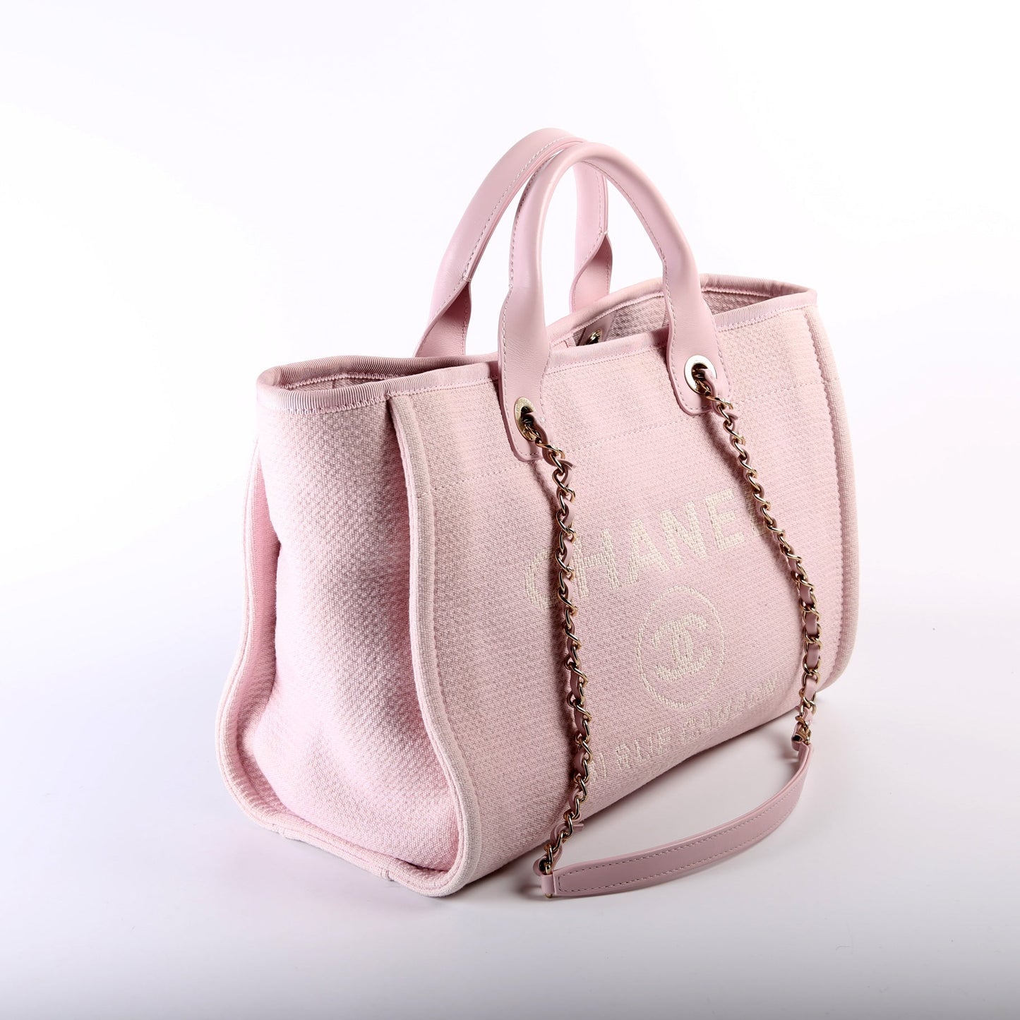 Chanel Deauville W Mixed Fibers Small Handbag