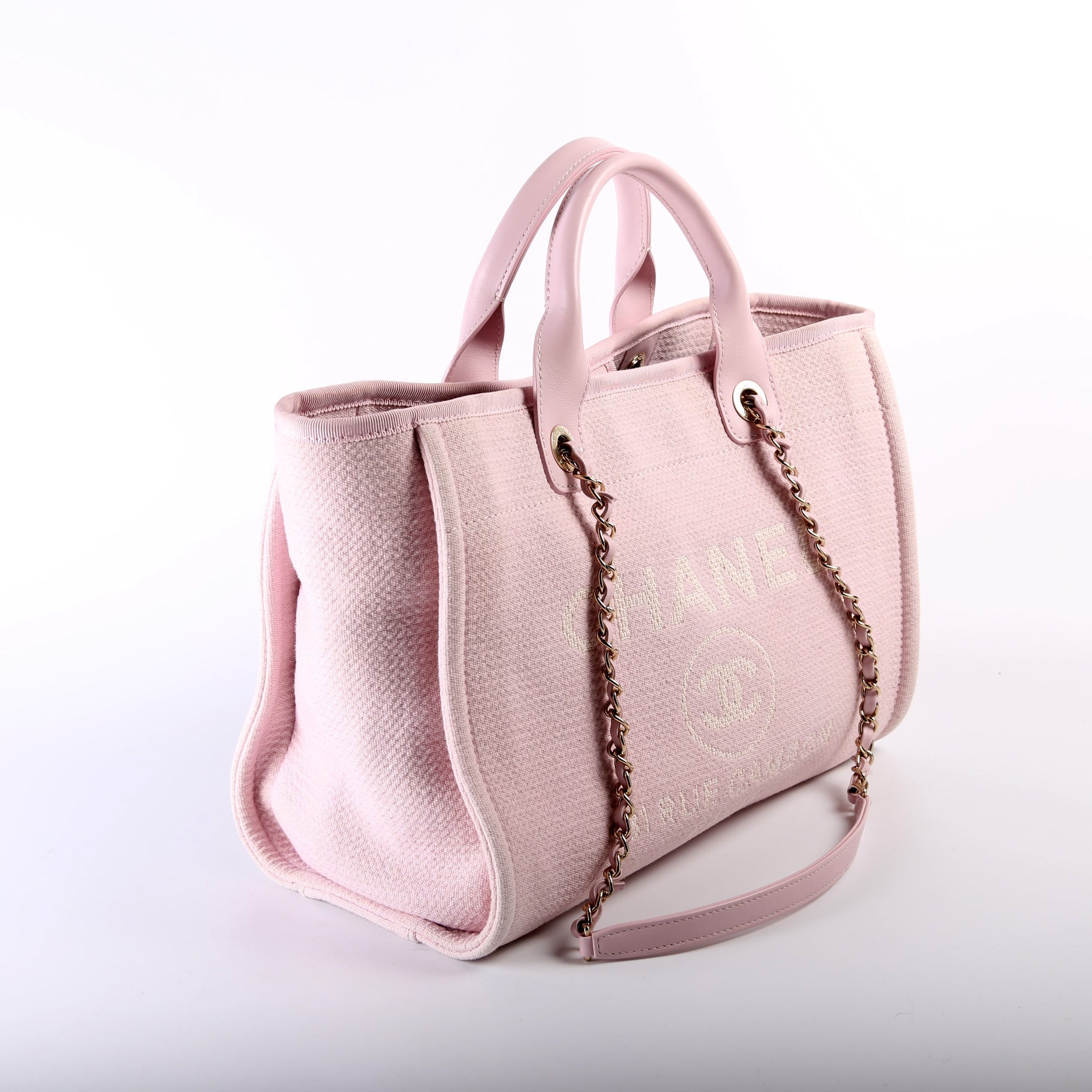 Chanel Deauville W Mixed Fibers Small Handbag