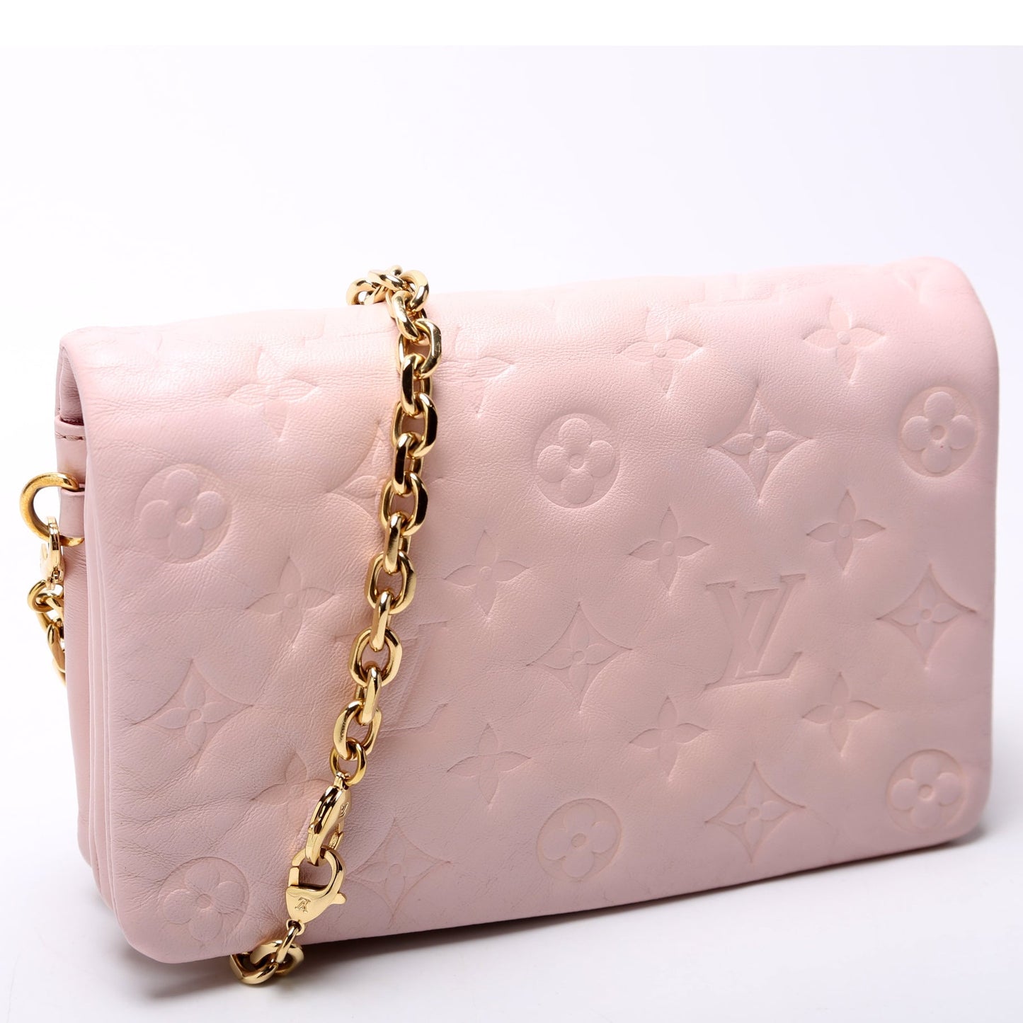 Louis Vuitton Pochette Coussin Pink Clutch Bag