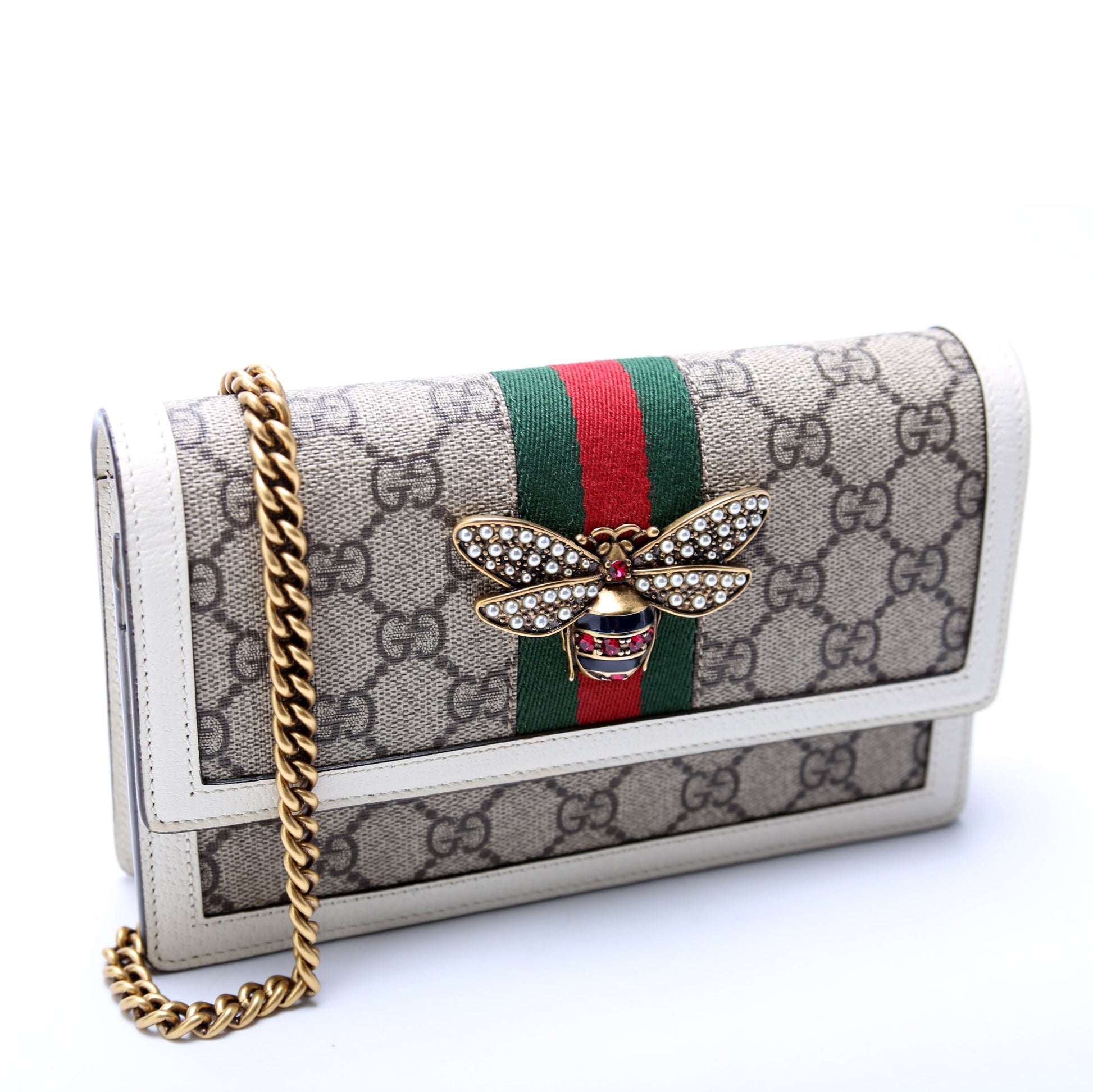 Gucci TRADE Queen Margaret WOC Cream Travel Bag