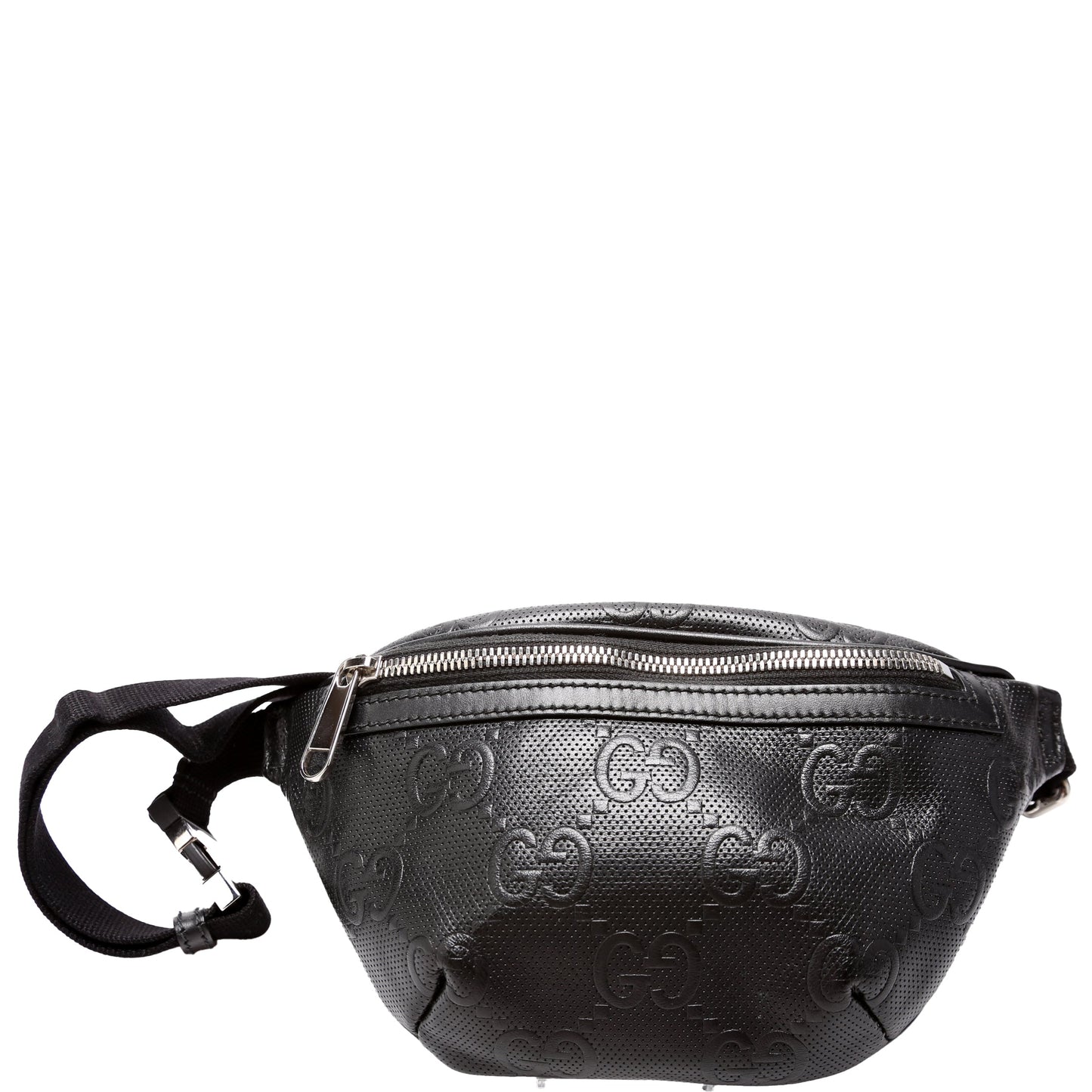 Gucci GG Embossed Black Belt
