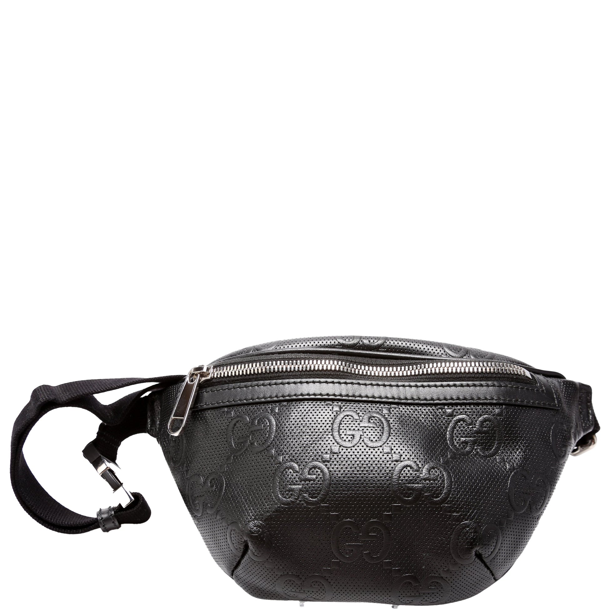 Gucci GG Embossed Black Belt