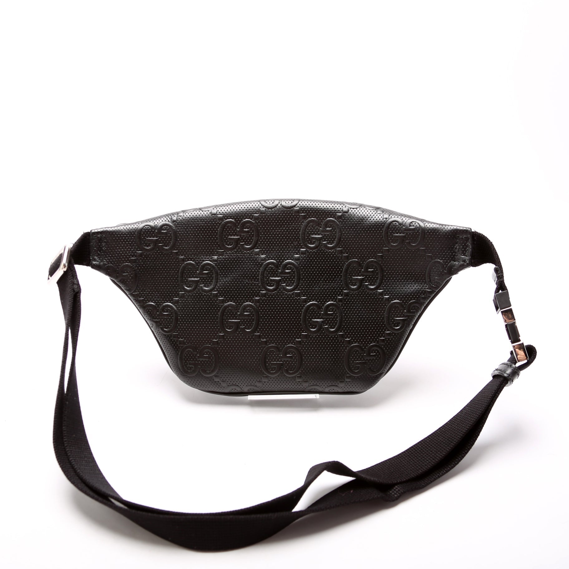 Gucci GG Embossed Black Belt