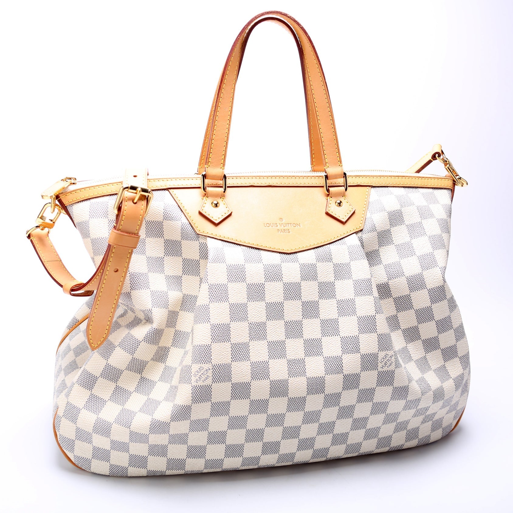 Louis Vuitton Siracusa Azur GM Damier Handbag Azur 1