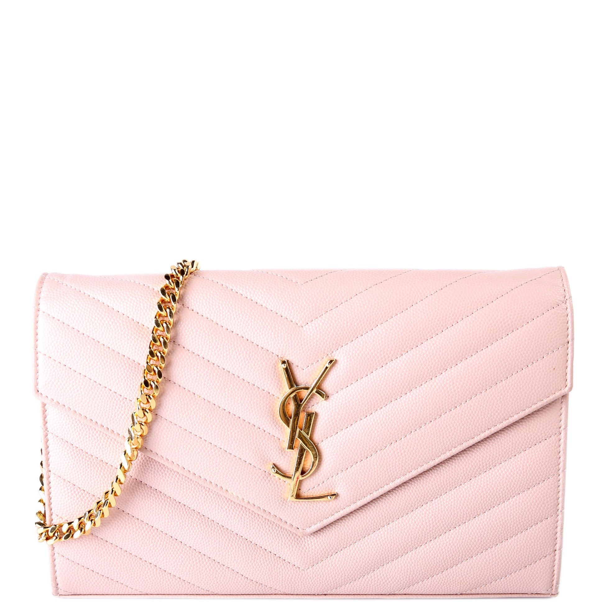 YSL Saint Laurent Saint Laurent Grain De Wallet Bag Chain Travel Bag