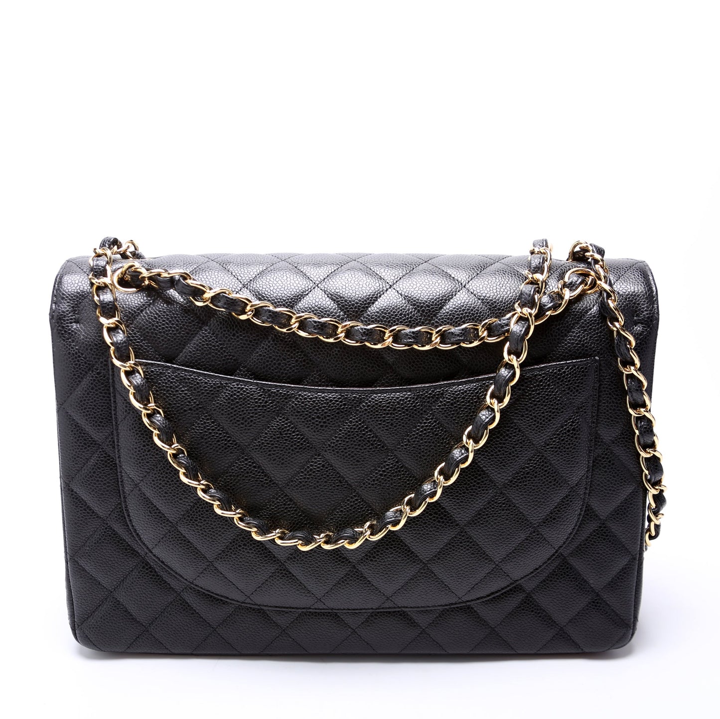 Chanel Classic Flap Maxi Caviar 20M Black Handbag