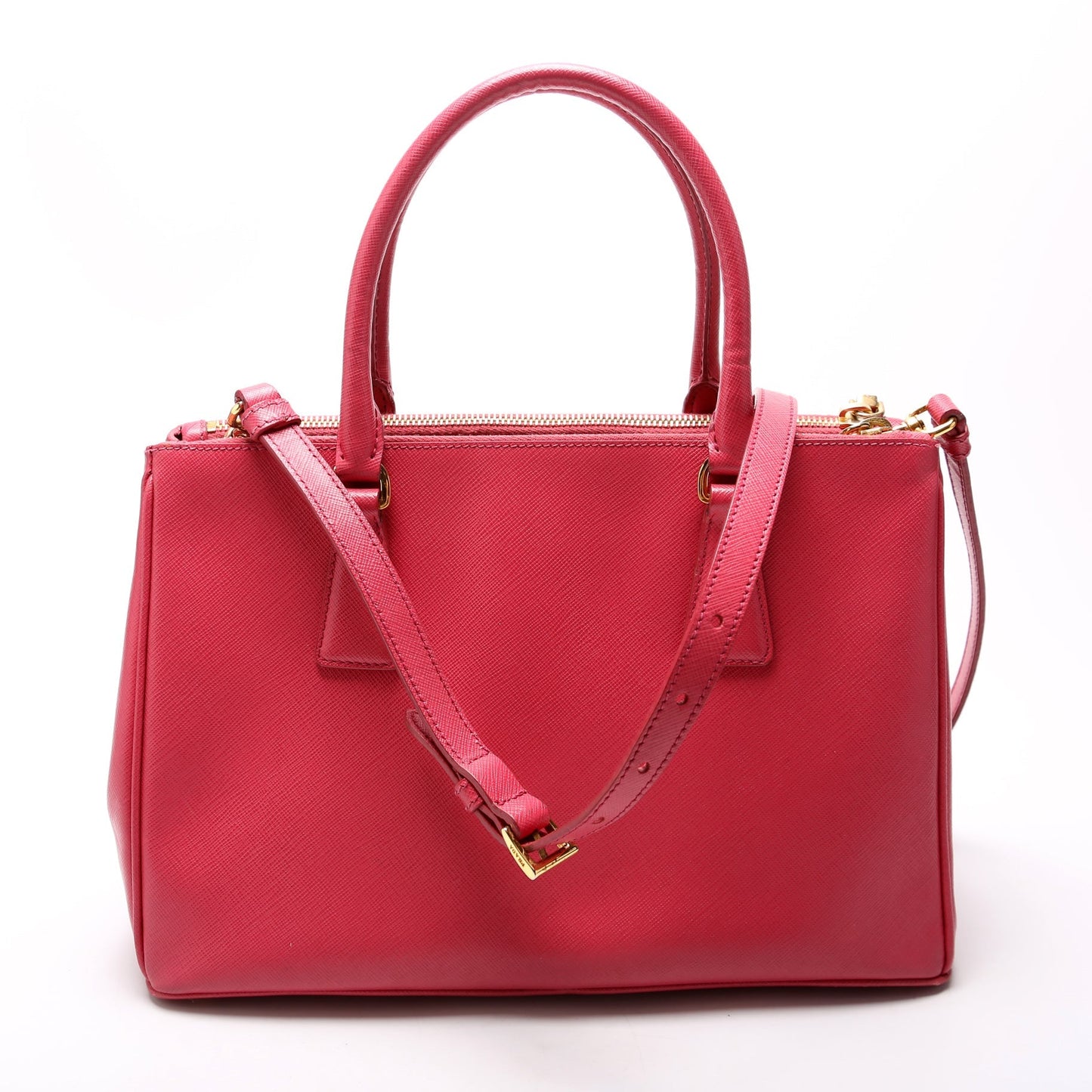 Prada Saffiano Galleria Bag Pink Medium Travel Bag