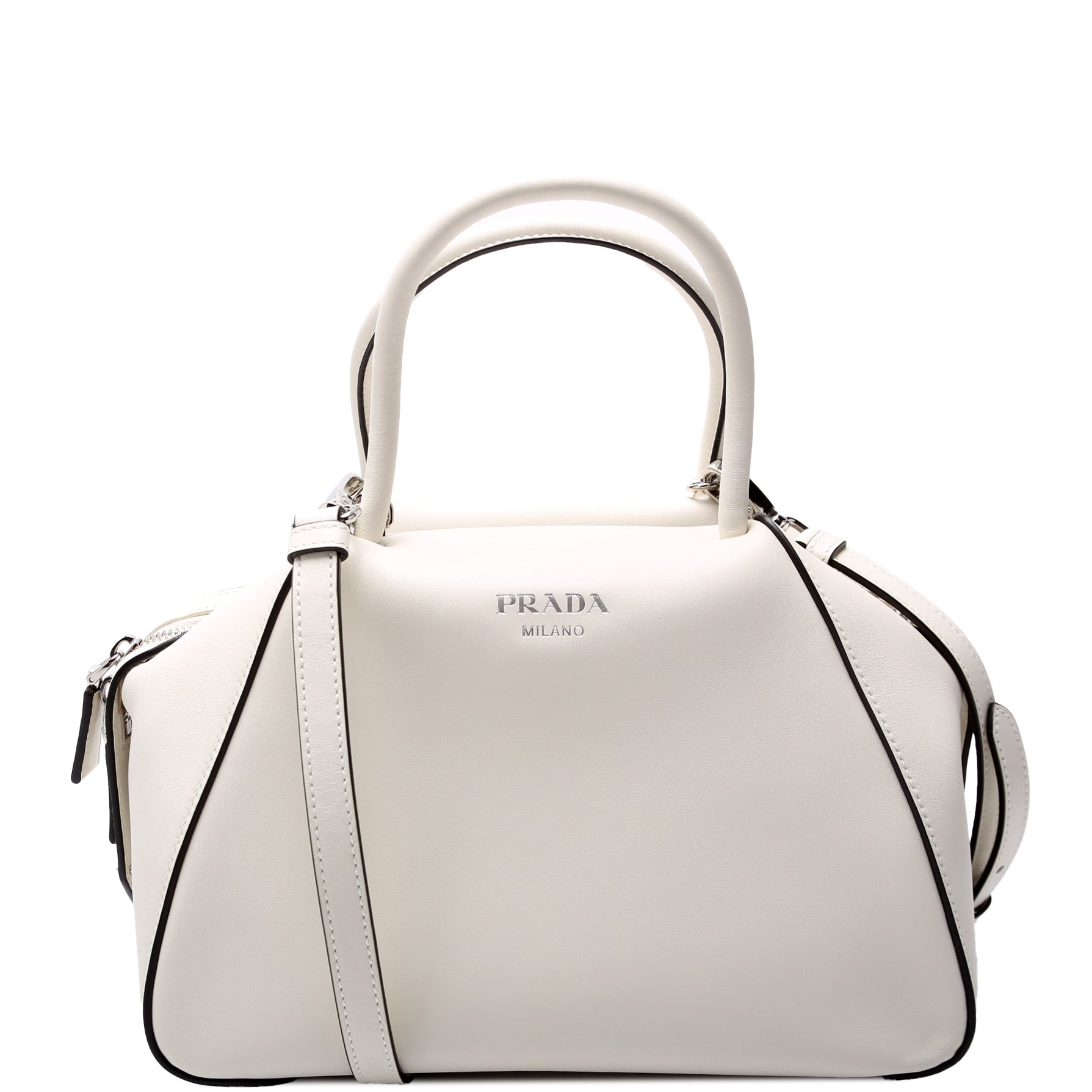 Prada Supernova Handcalfskin Bag White Medium Travel Bag