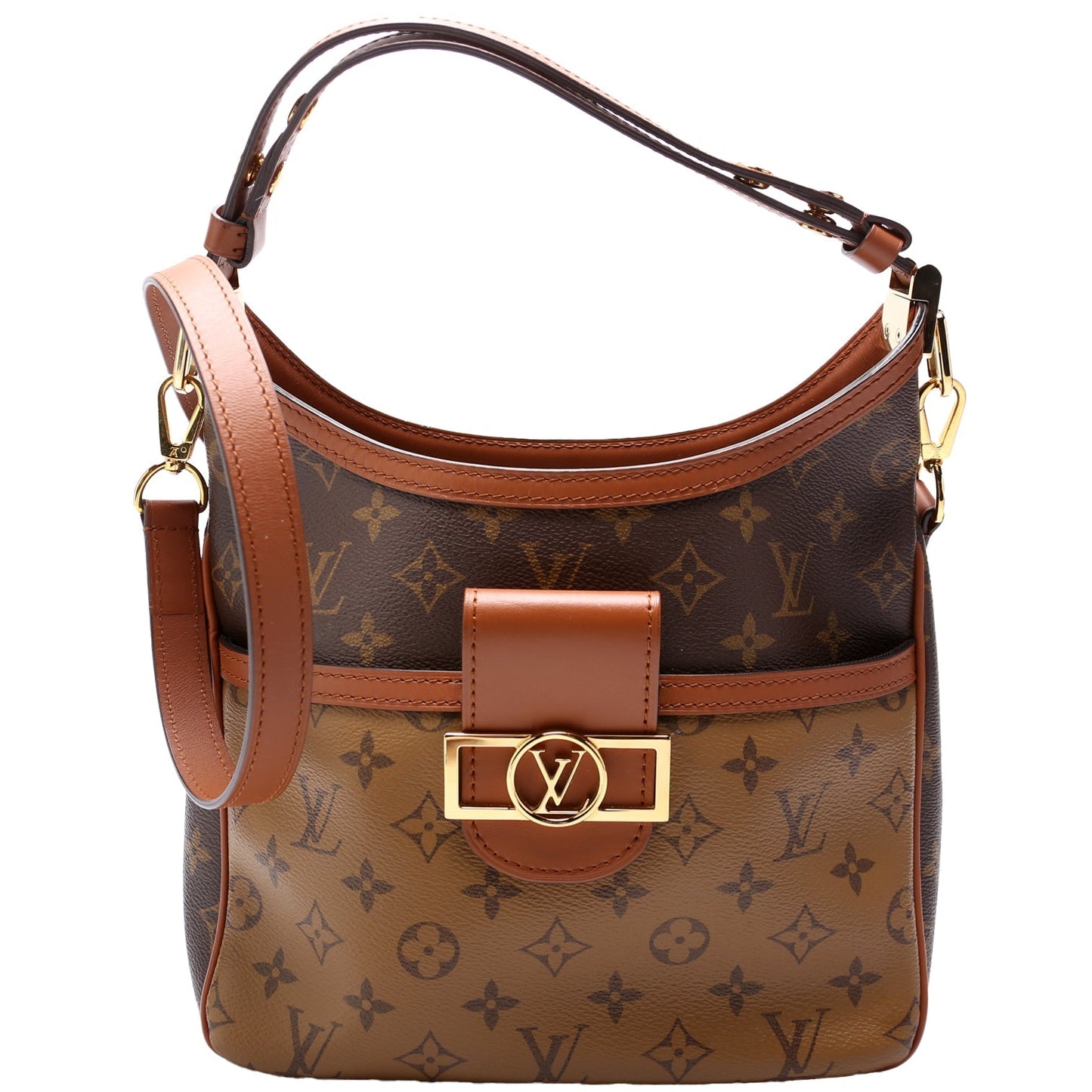 Louis Vuitton Dauphine Hobo PM Reverse Monogram Shoulder Bag
