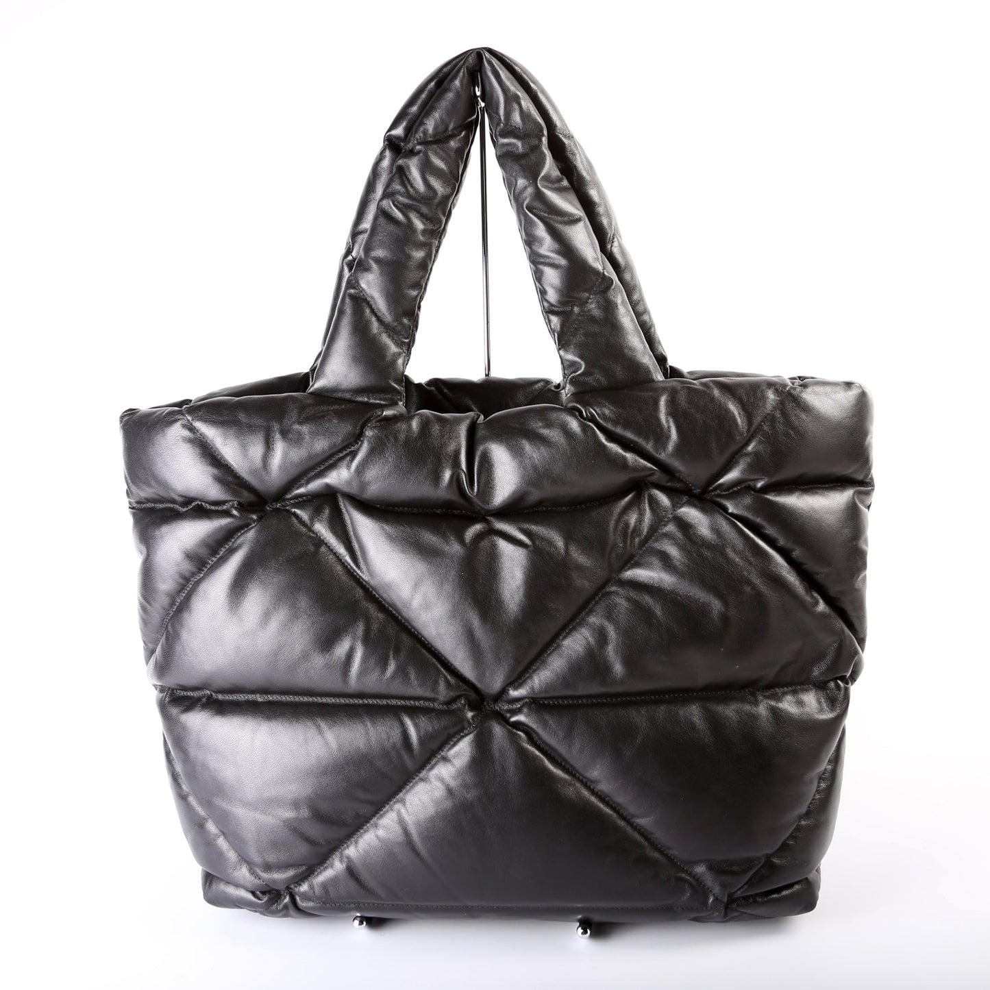 Prada Soft Nappa Padded System Tote Bag Black