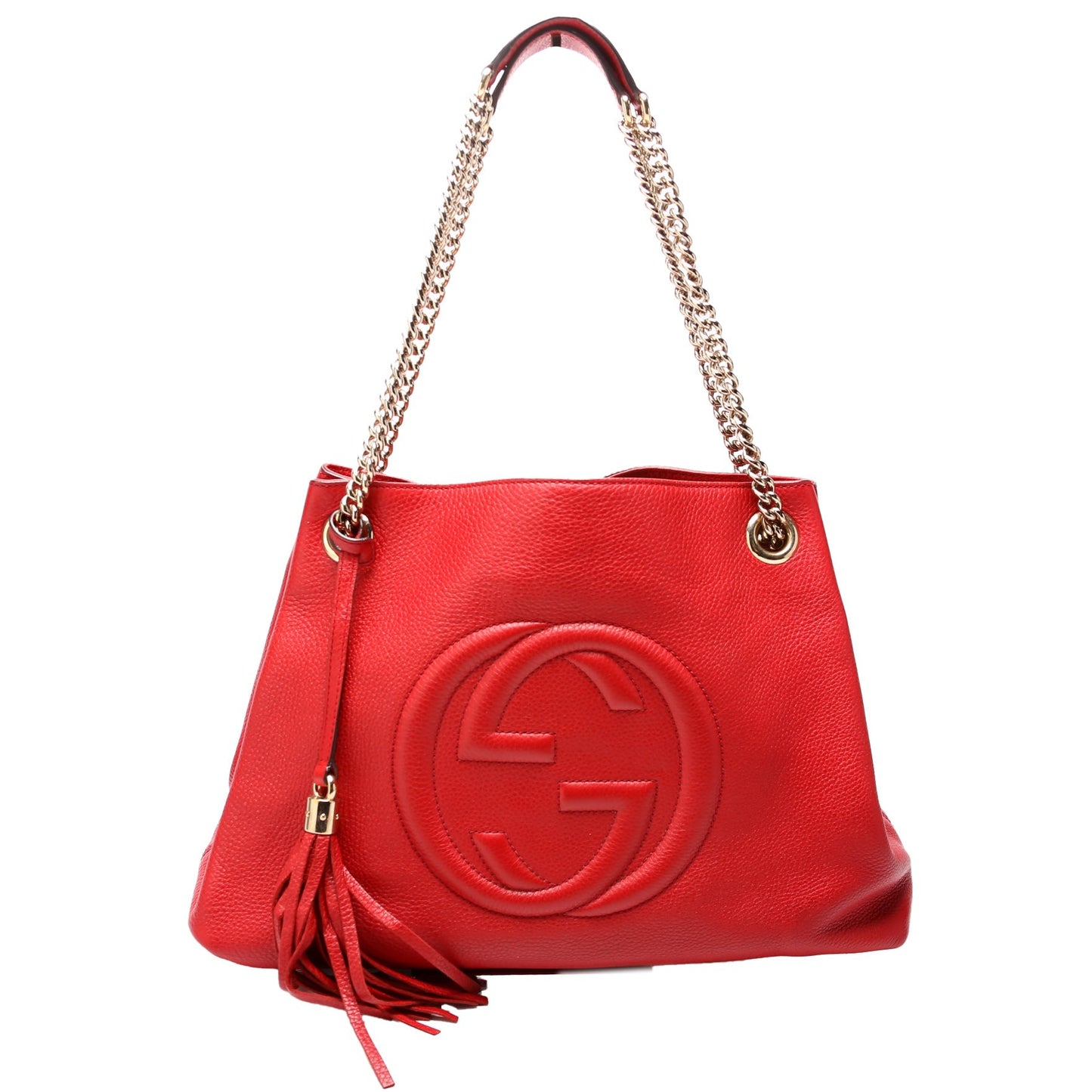 Gucci Soho Leather Red Medium Shoulder Bag