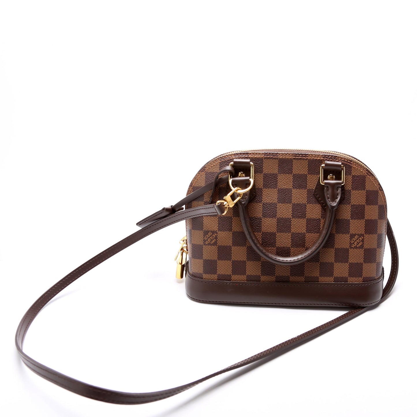 Louis Vuitton Alma BB Ebene Damier Handbag Ebene 17
