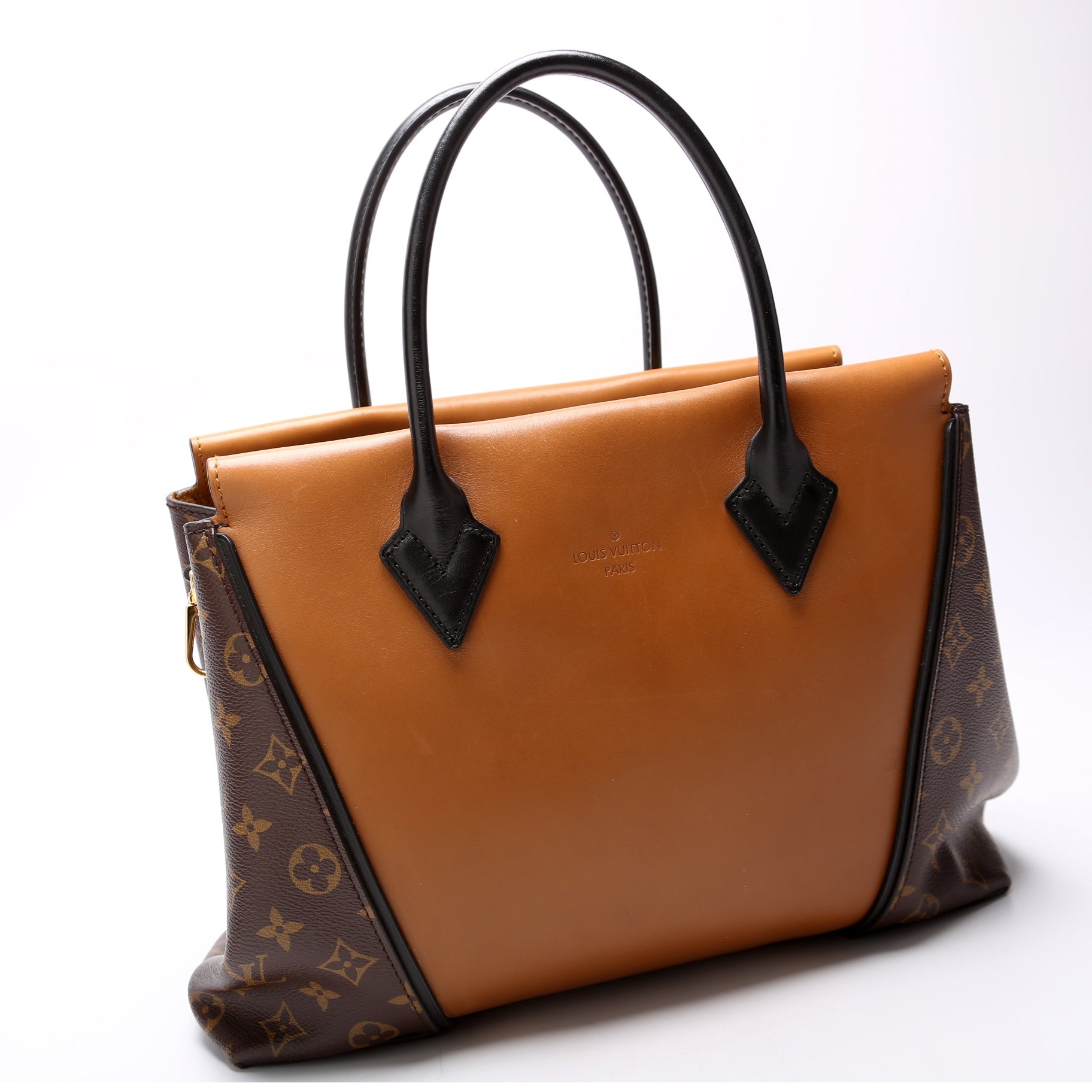 Louis Vuitton W Cuir Orfevre Monogram Brown PM Tote Bag