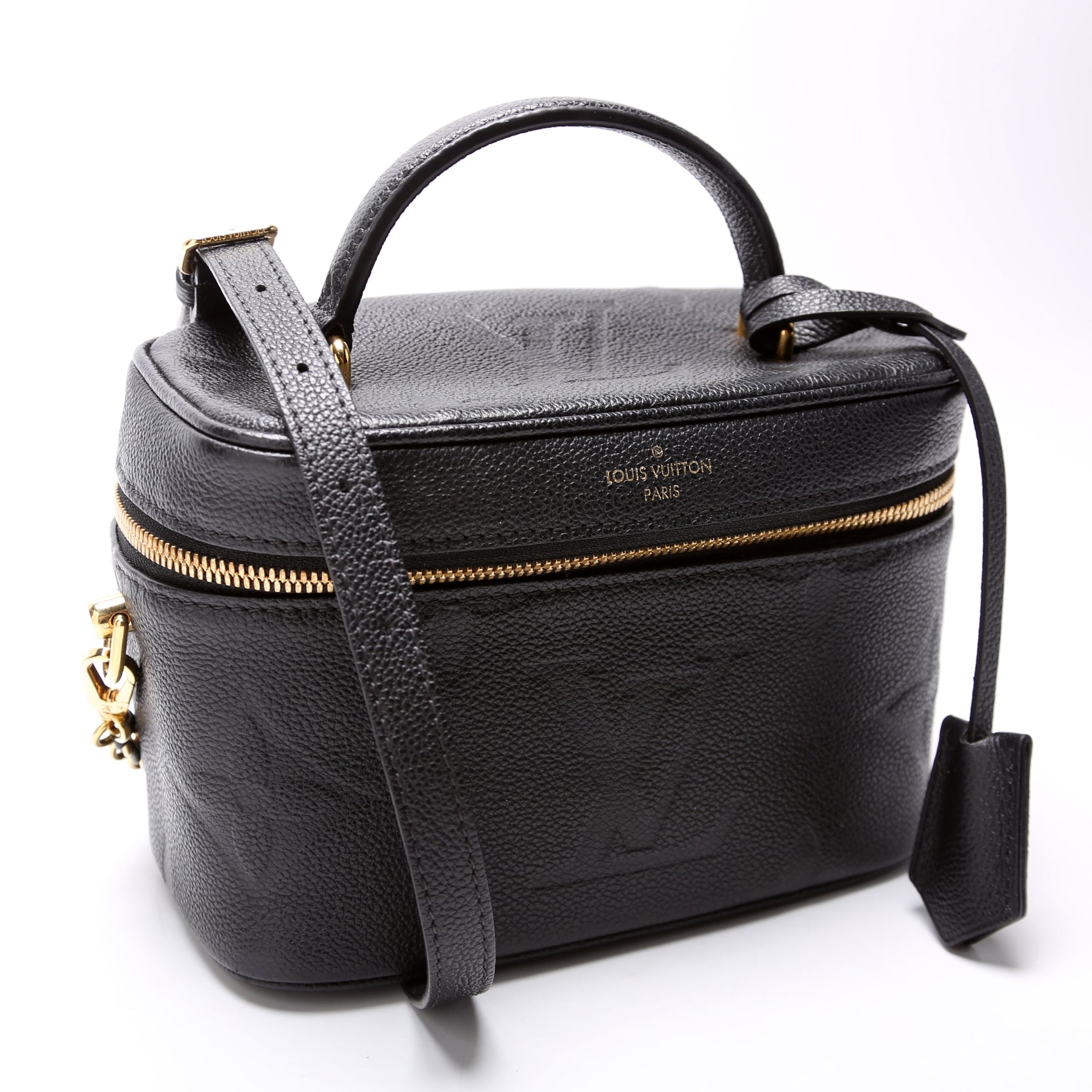 Louis Vuitton Vanity Black PM Empreinte Handbag