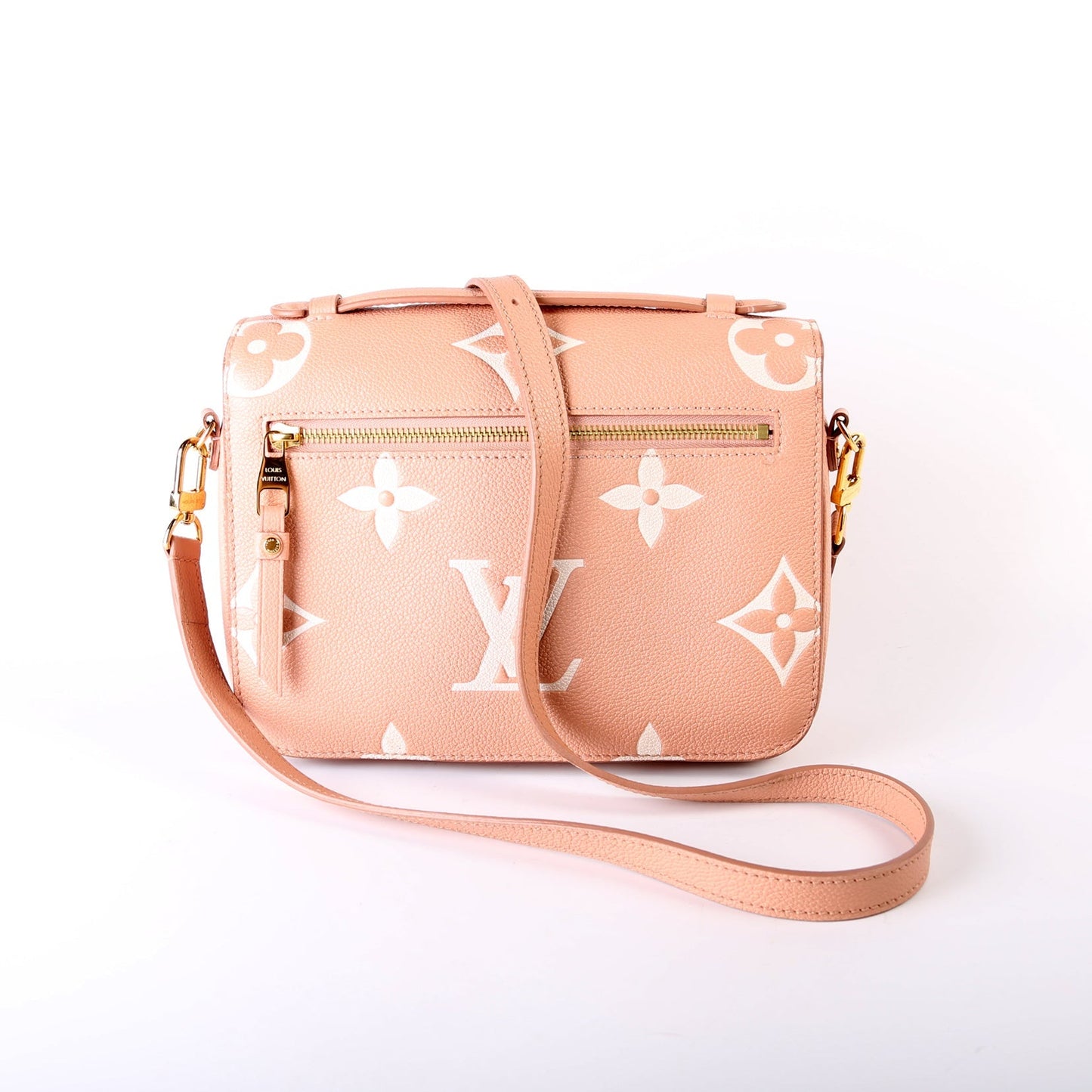 Louis Vuitton Pochette Metis Bicolor Empreinte Pink Clutch Bag