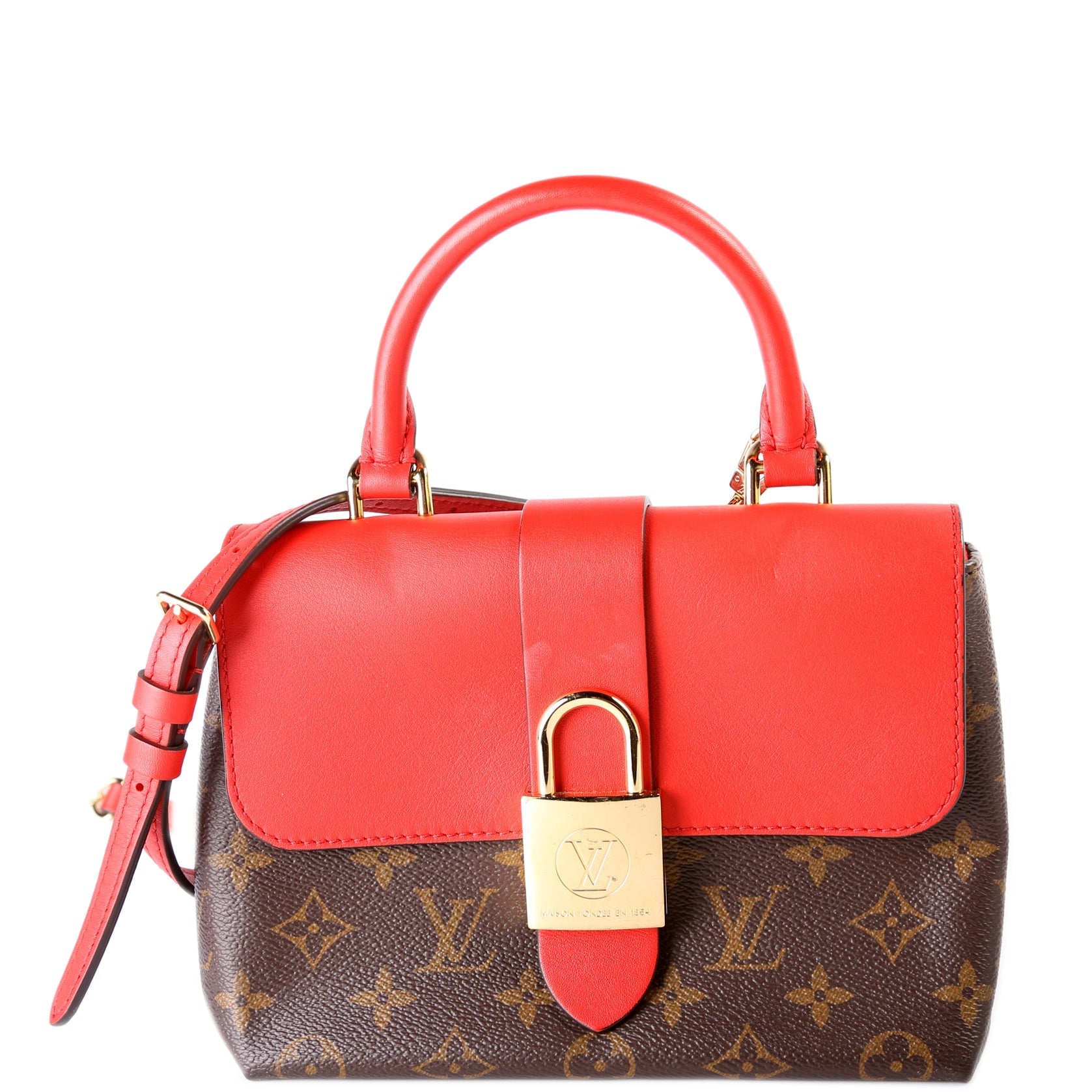 Louis Vuitton Locky BB Monogram Red Handbag
