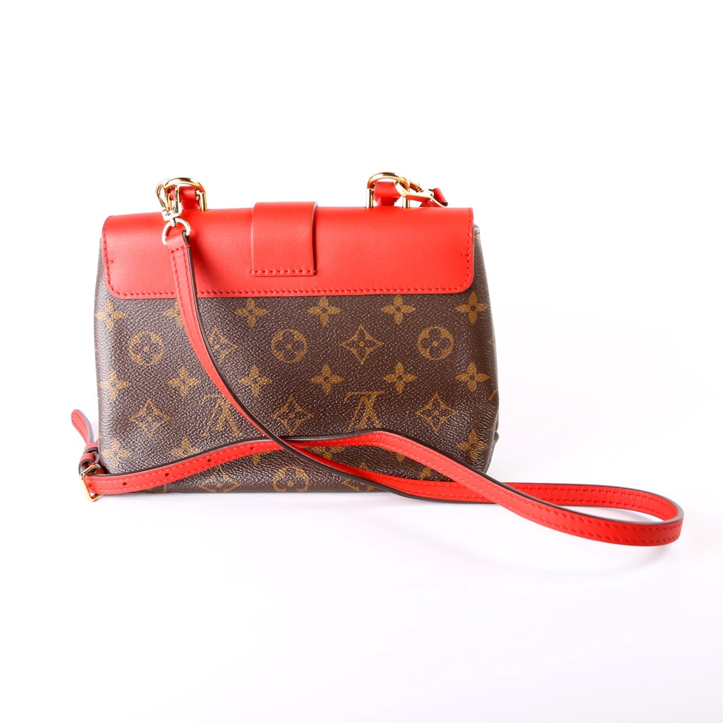 Louis Vuitton Locky BB Monogram Red Handbag