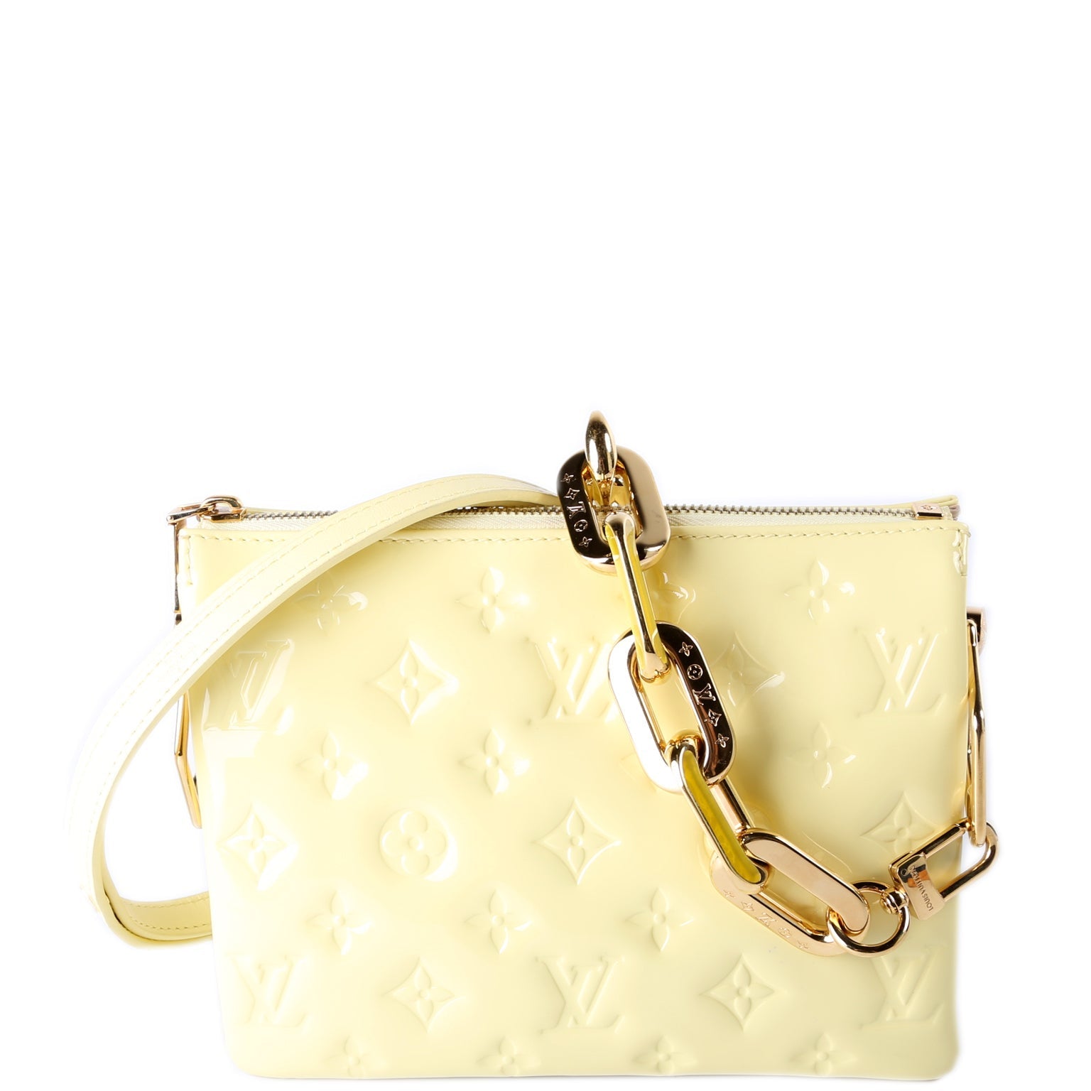 Louis Vuitton Coussin BB Vernis Yellow Handbag