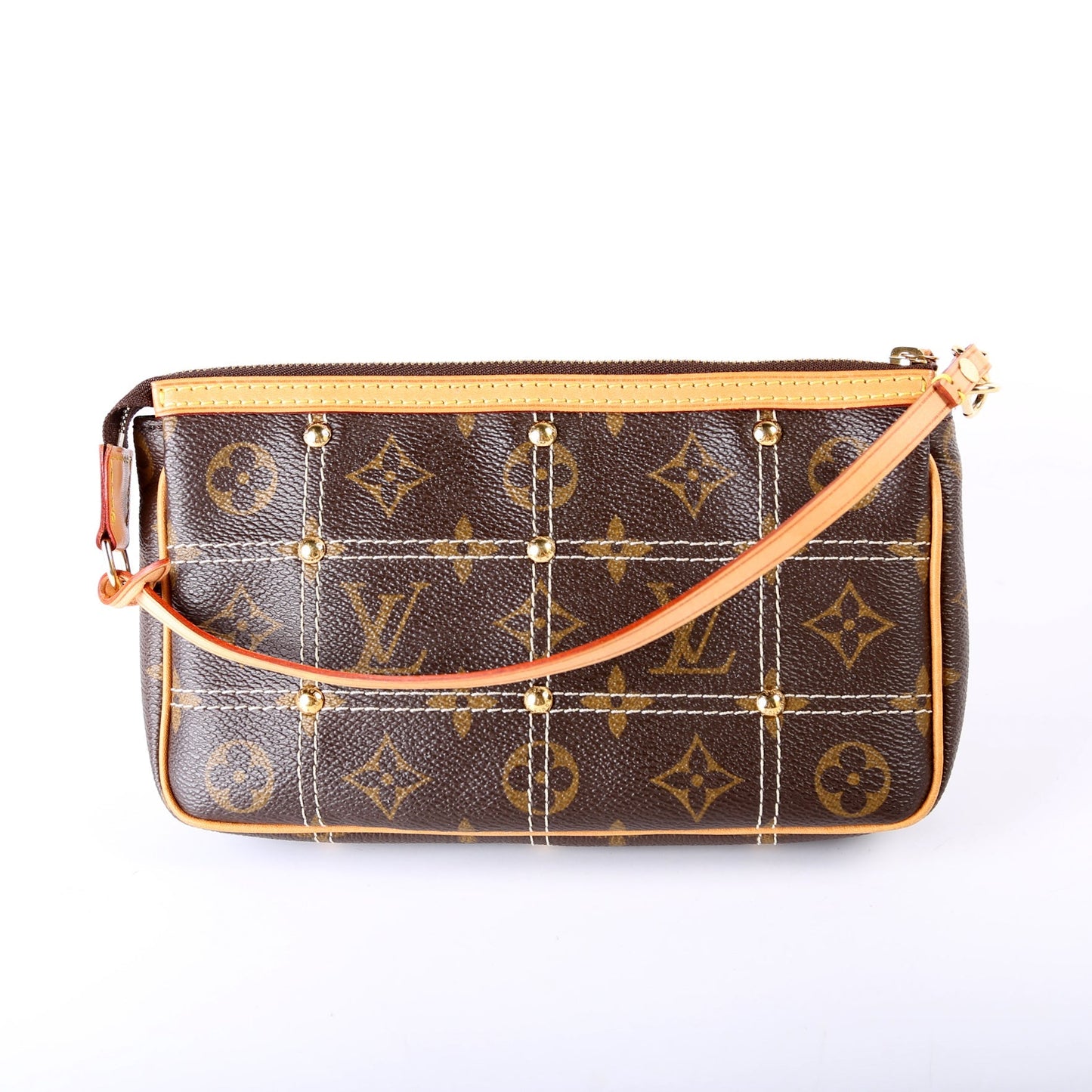 Louis Vuitton Riveting Pochette Accessories Monogram Clutch Bag Monogram 1