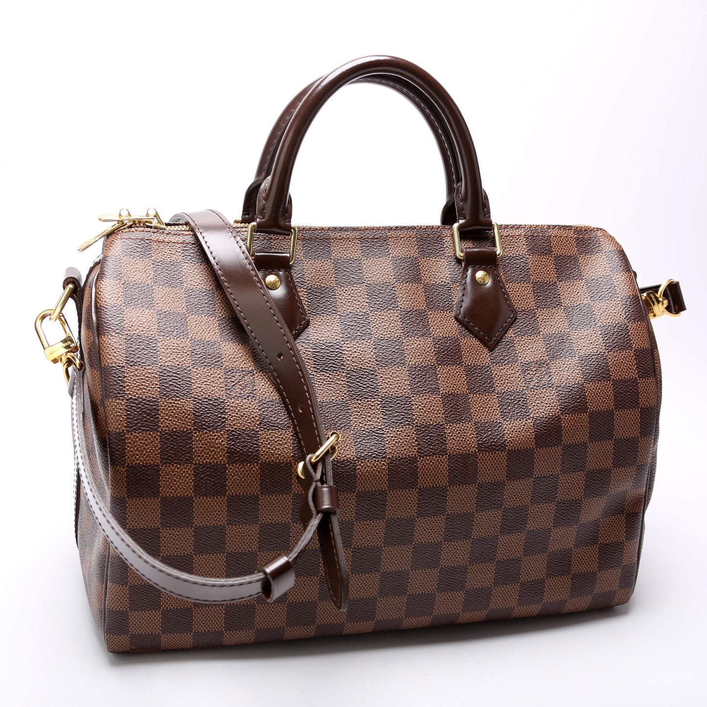 Louis Vuitton Speedy 30 Bandouliere Ebene Damier Handbag Ebene 11