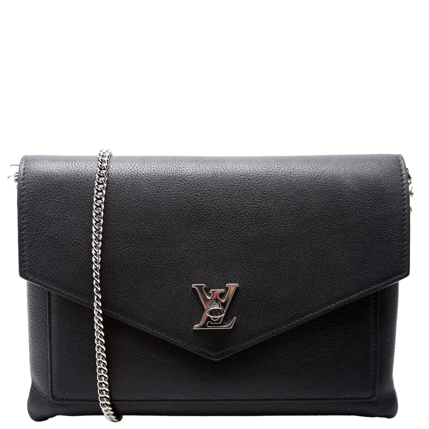 Louis Vuitton Mylockme Pochette Wristlet Black Clutch Bag