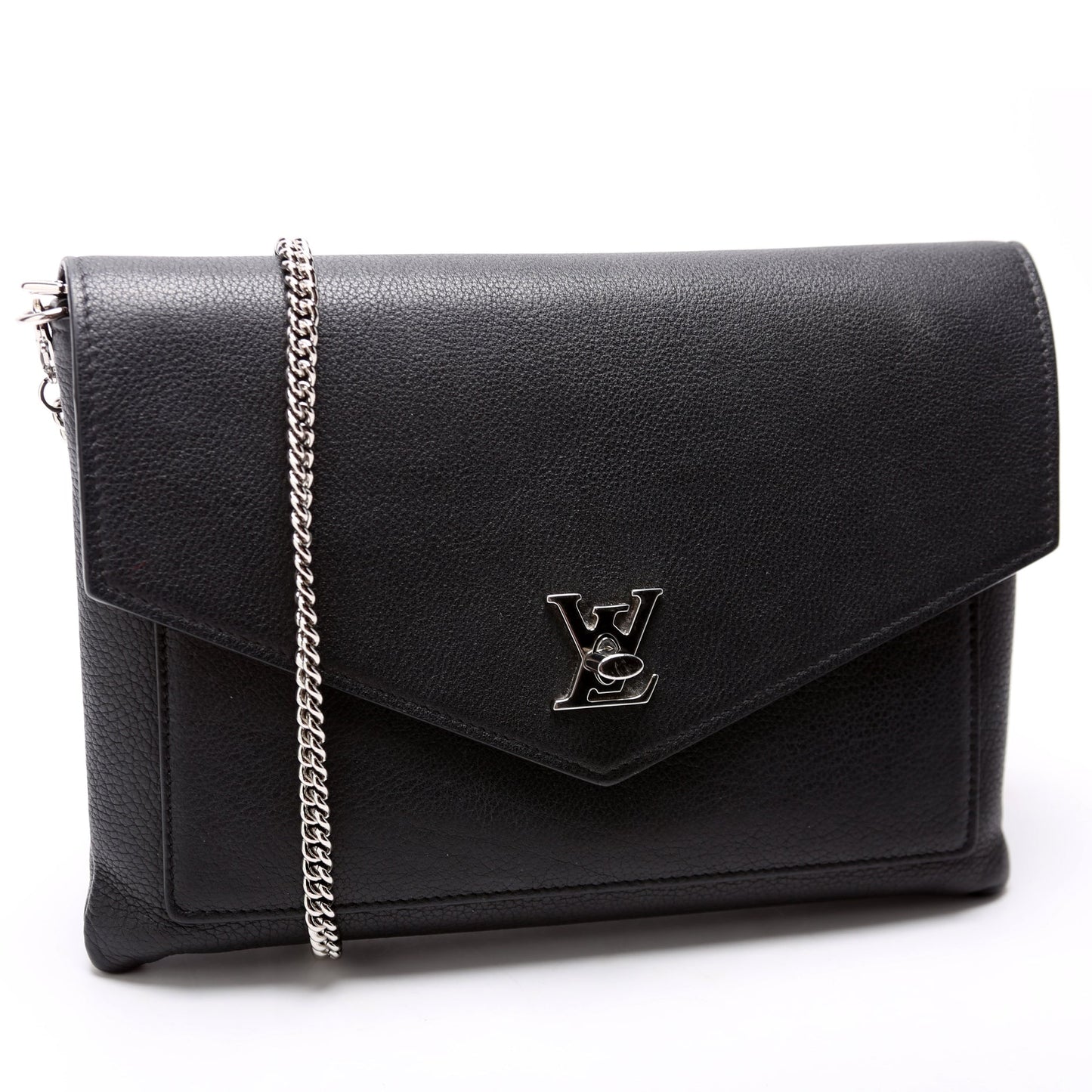 Louis Vuitton Mylockme Pochette Wristlet Black Clutch Bag
