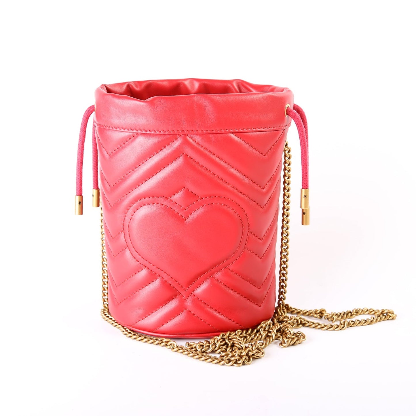 Gucci Marmont Red Mini Bucket Bag