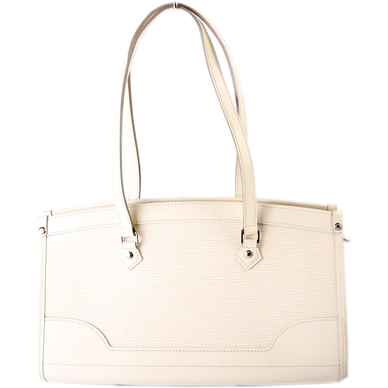 Louis Vuitton Madeline PM Epi White Handbag