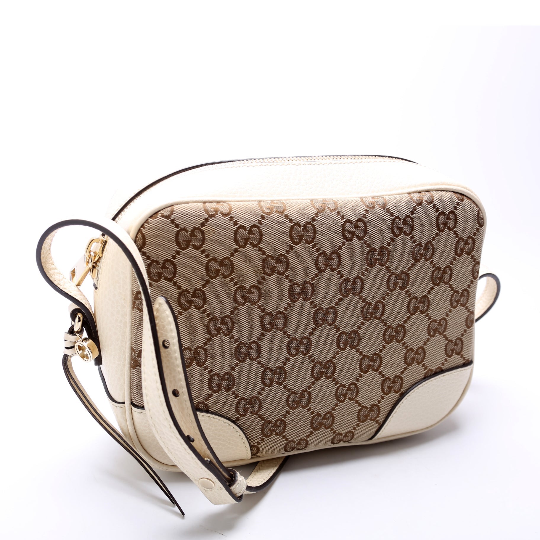 Gucci Bree GG White Crossbody Bag