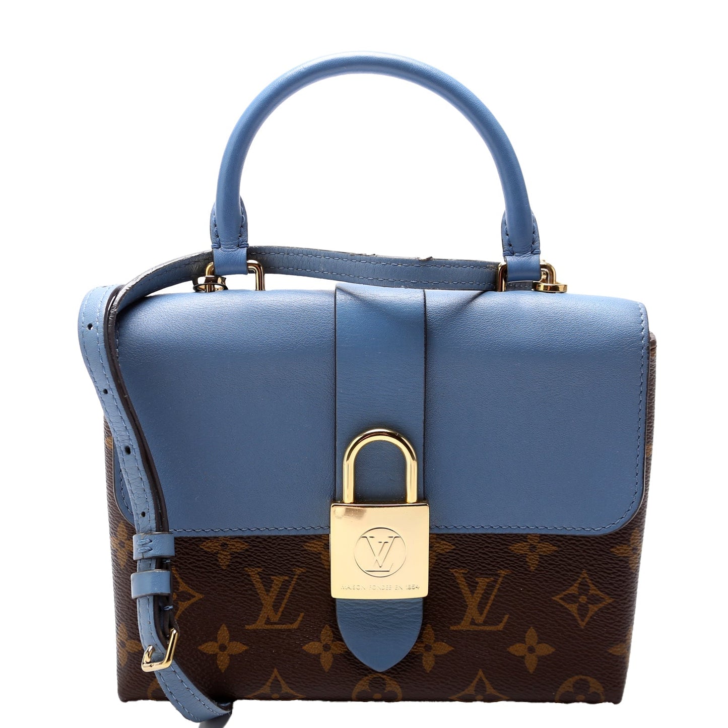 Louis Vuitton Locky BB Monogram Blue Handbag Monogram Blue