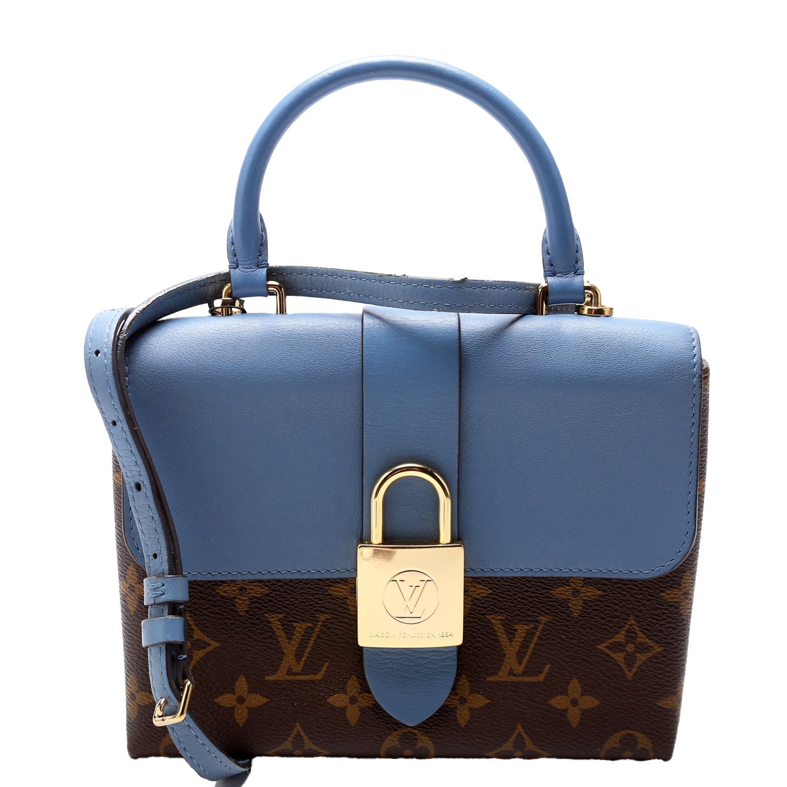 Louis Vuitton Locky BB Monogram Blue Handbag Monogram Blue