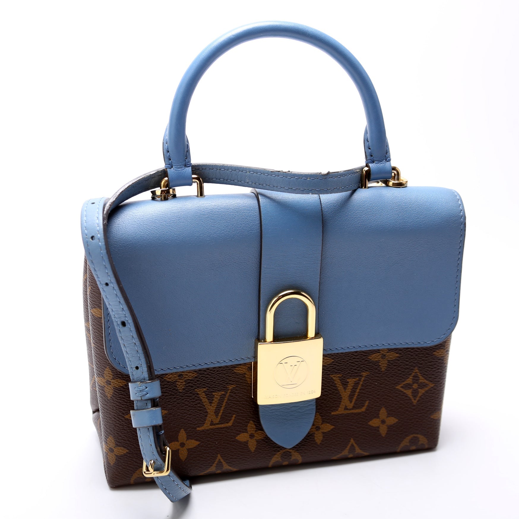 Louis Vuitton Locky BB Monogram Blue Handbag Monogram Blue