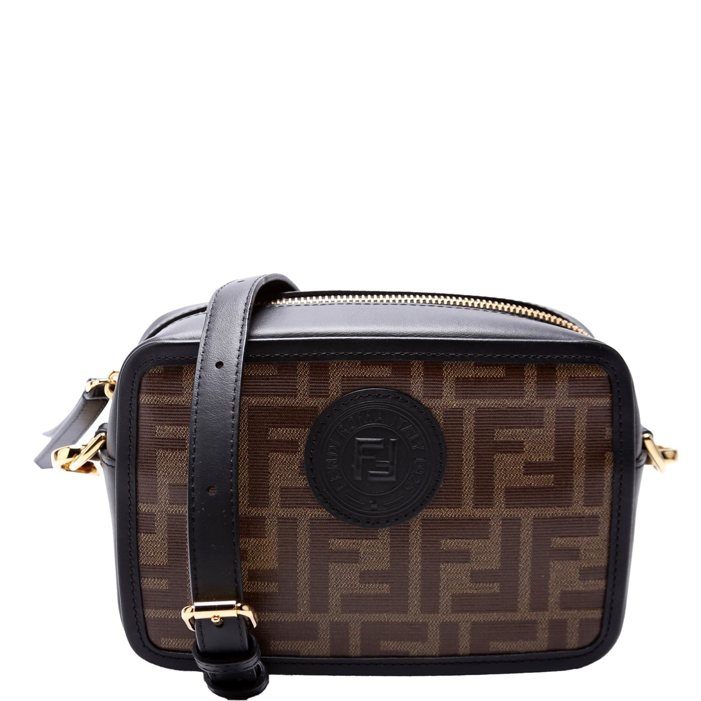 Fendi Zucca Coated Camera Bag Canvas Travel Bag
