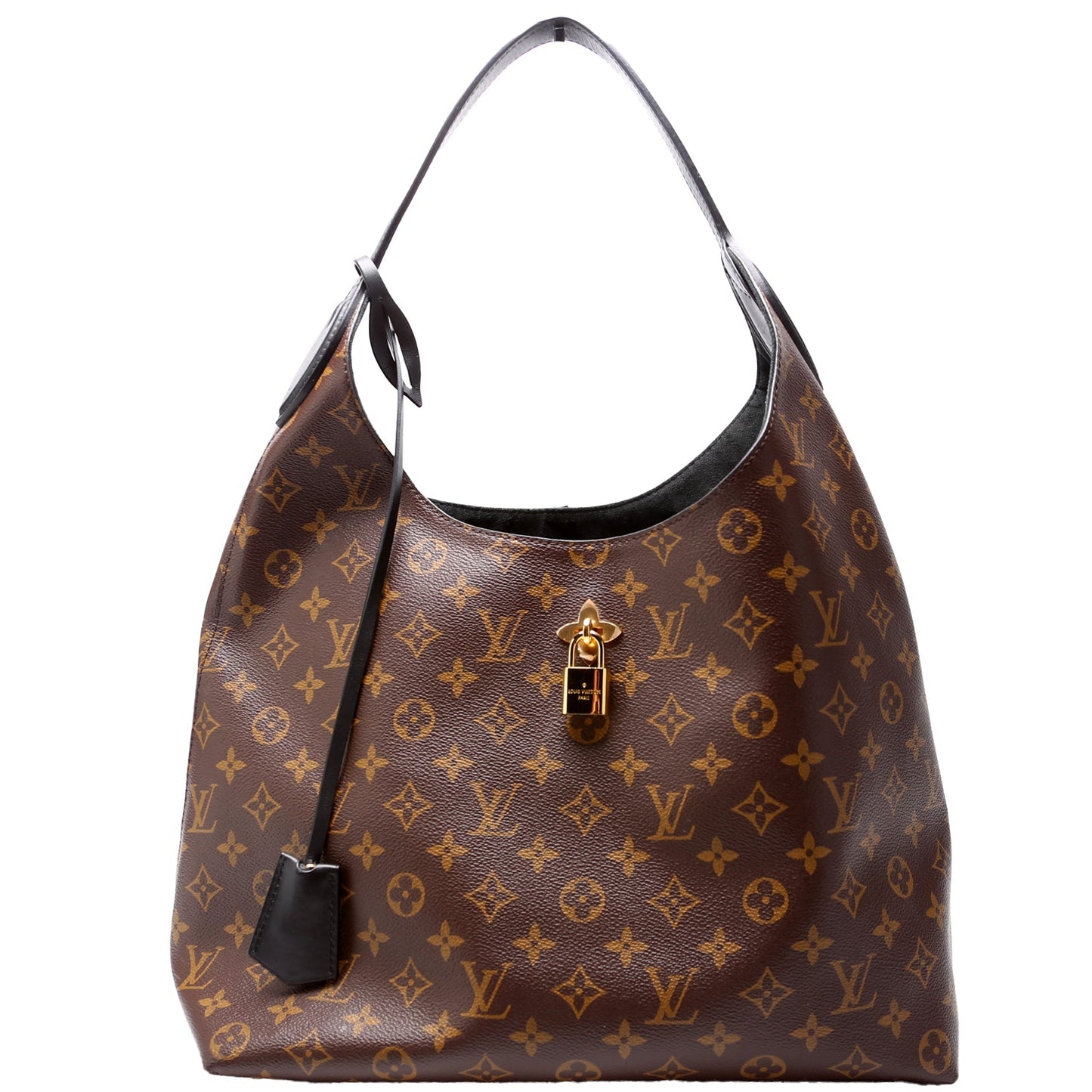 Louis Vuitton Flower Hobo Monogram Black Shoulder Bag