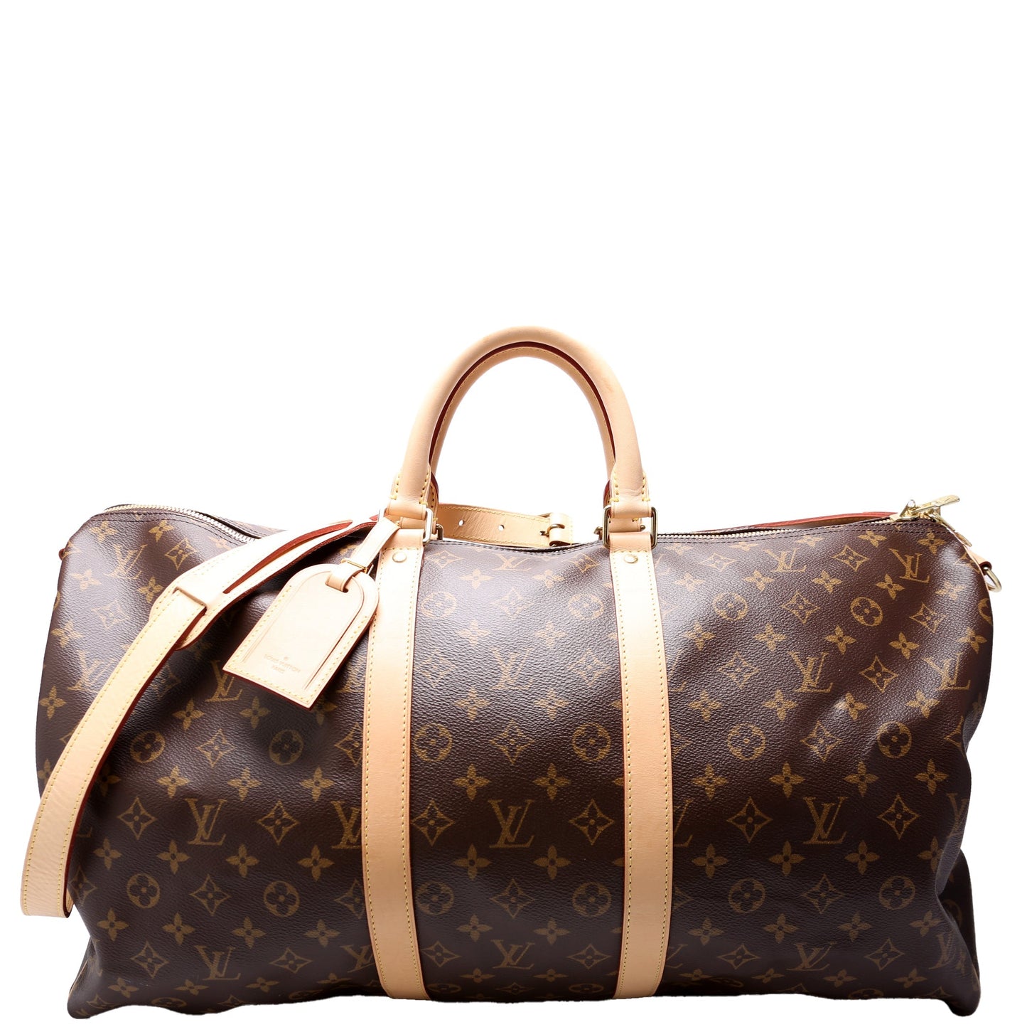 Louis Vuitton Keepall 55 Bandouliere Monogram Travel Bag Bandouliere 9