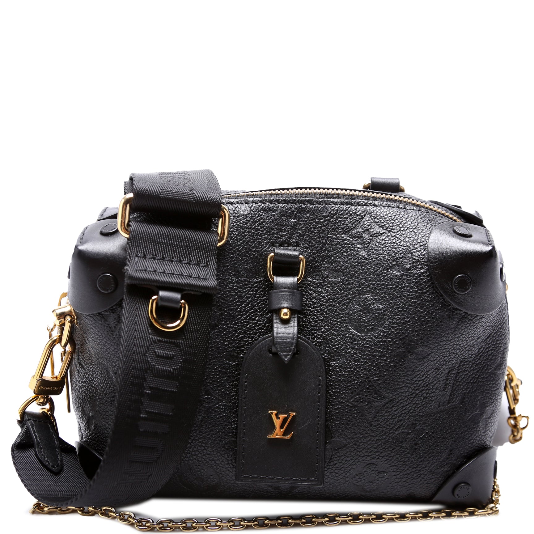 Louis Vuitton Petite Malle Souple Empreinte Black Handbag