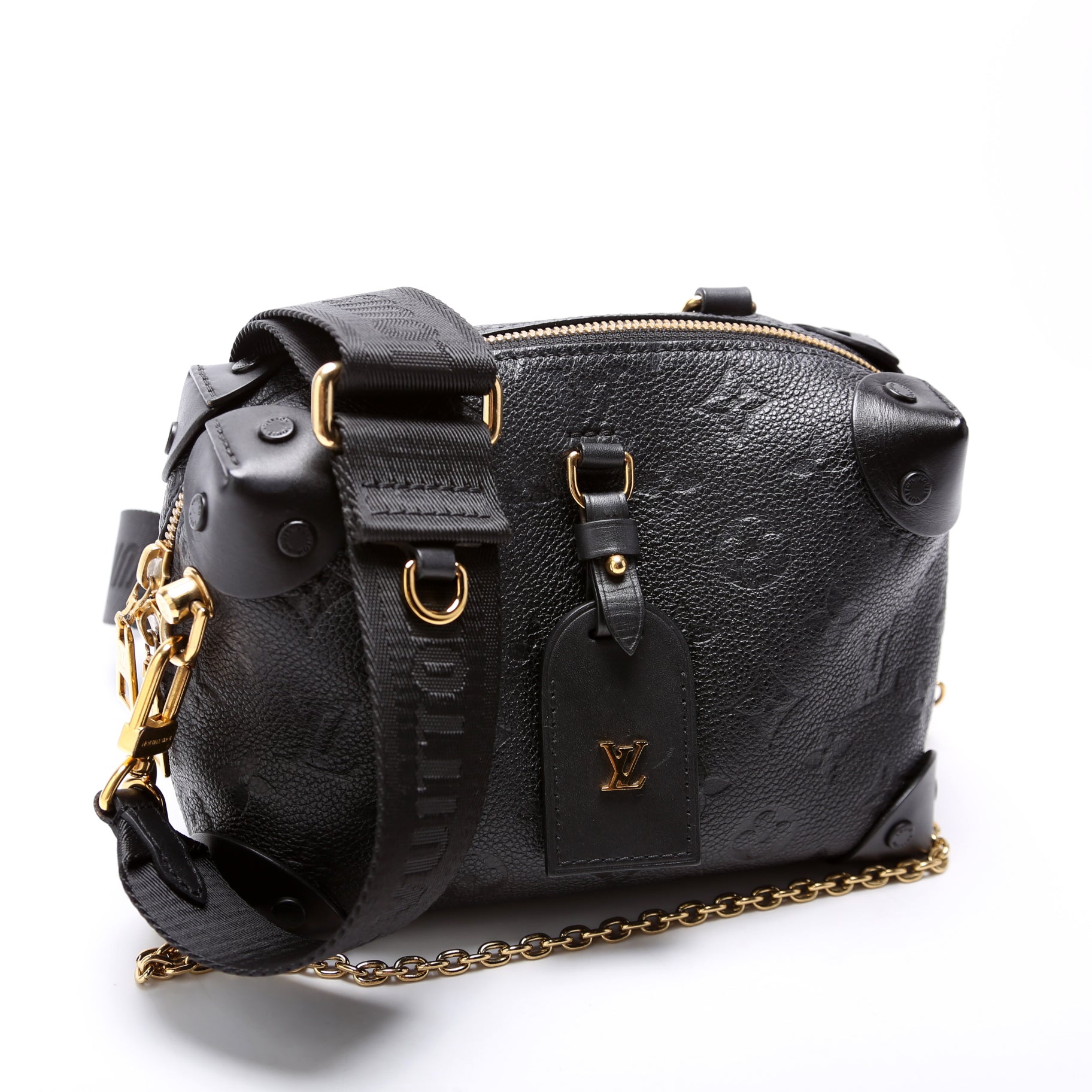Louis Vuitton Petite Malle Souple Empreinte Black Handbag