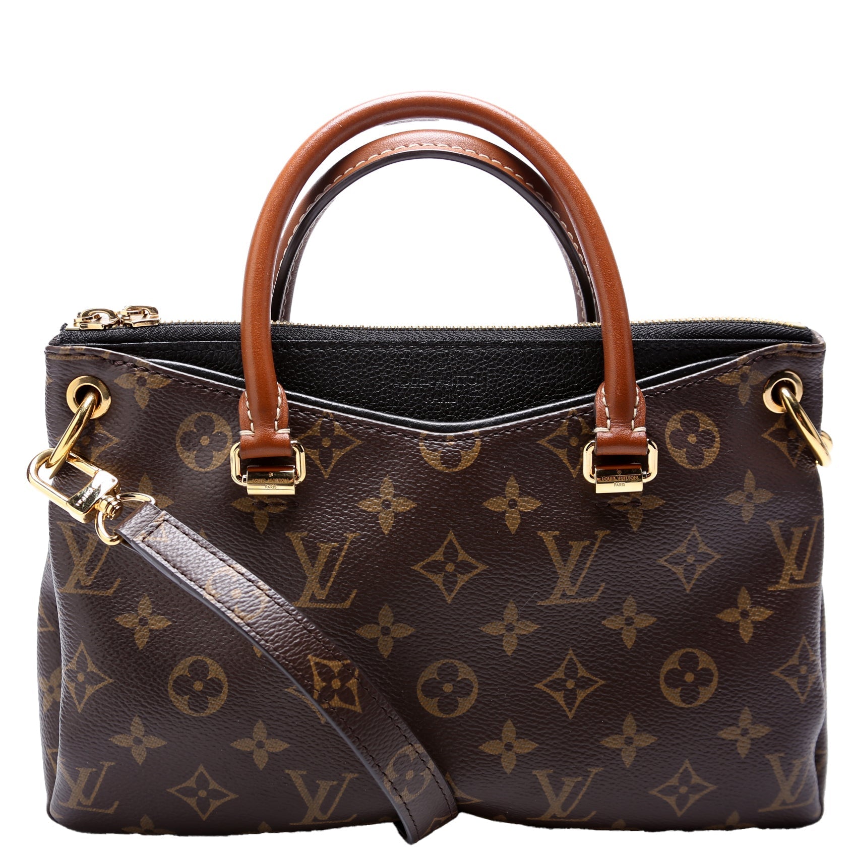 Louis Vuitton Pallas BB Monogram Black Handbag