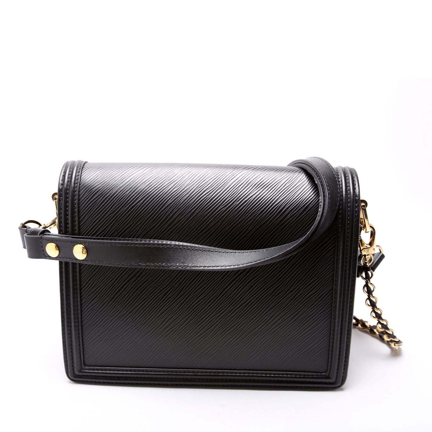 Louis Vuitton Dauphine MM Epi Black Handbag