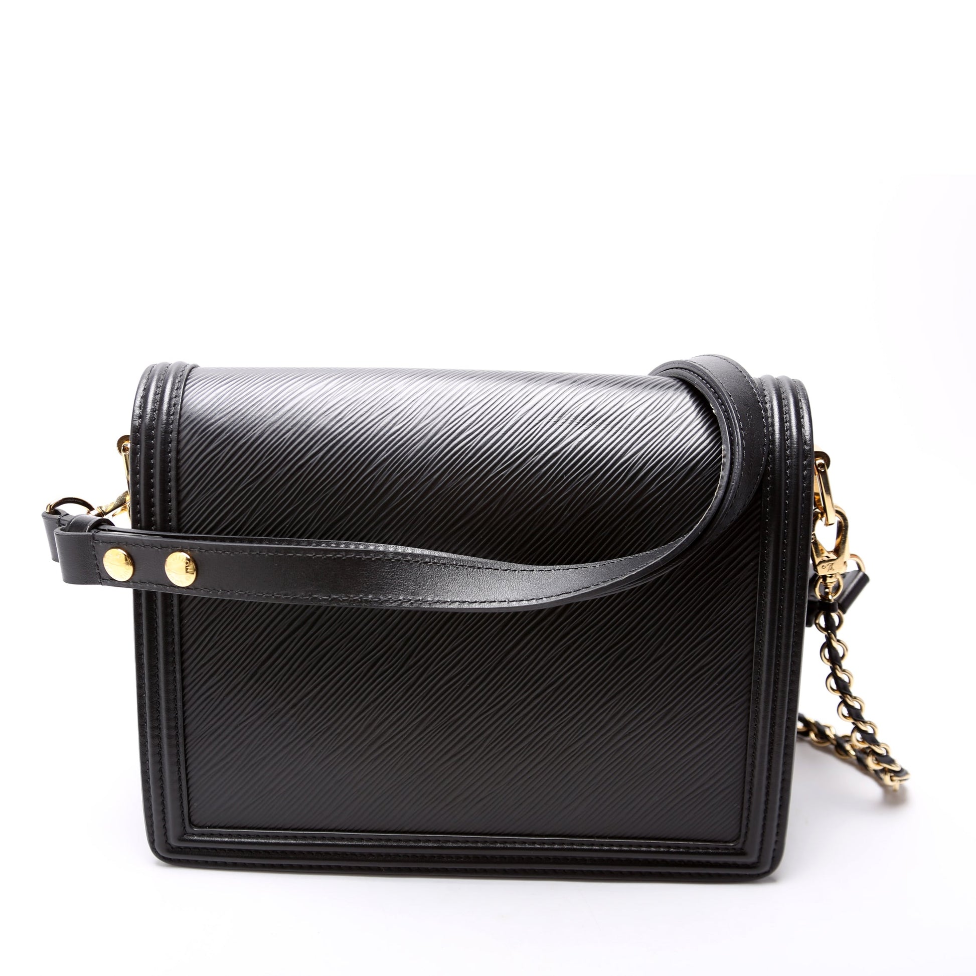 Louis Vuitton Dauphine MM Epi Black Handbag
